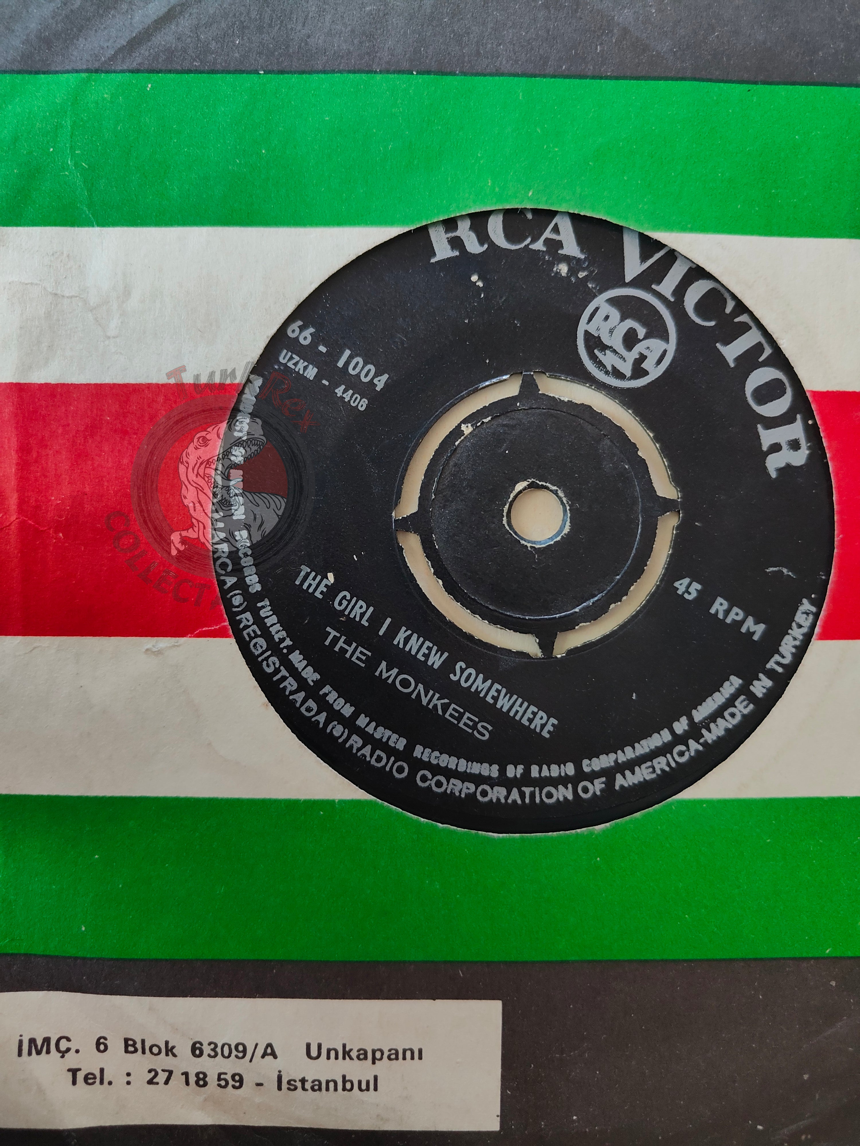 The Monkees – A Little Bit Me, A Little Bit You 7" Turkish Pressing Vinyl Turkey Edition 1