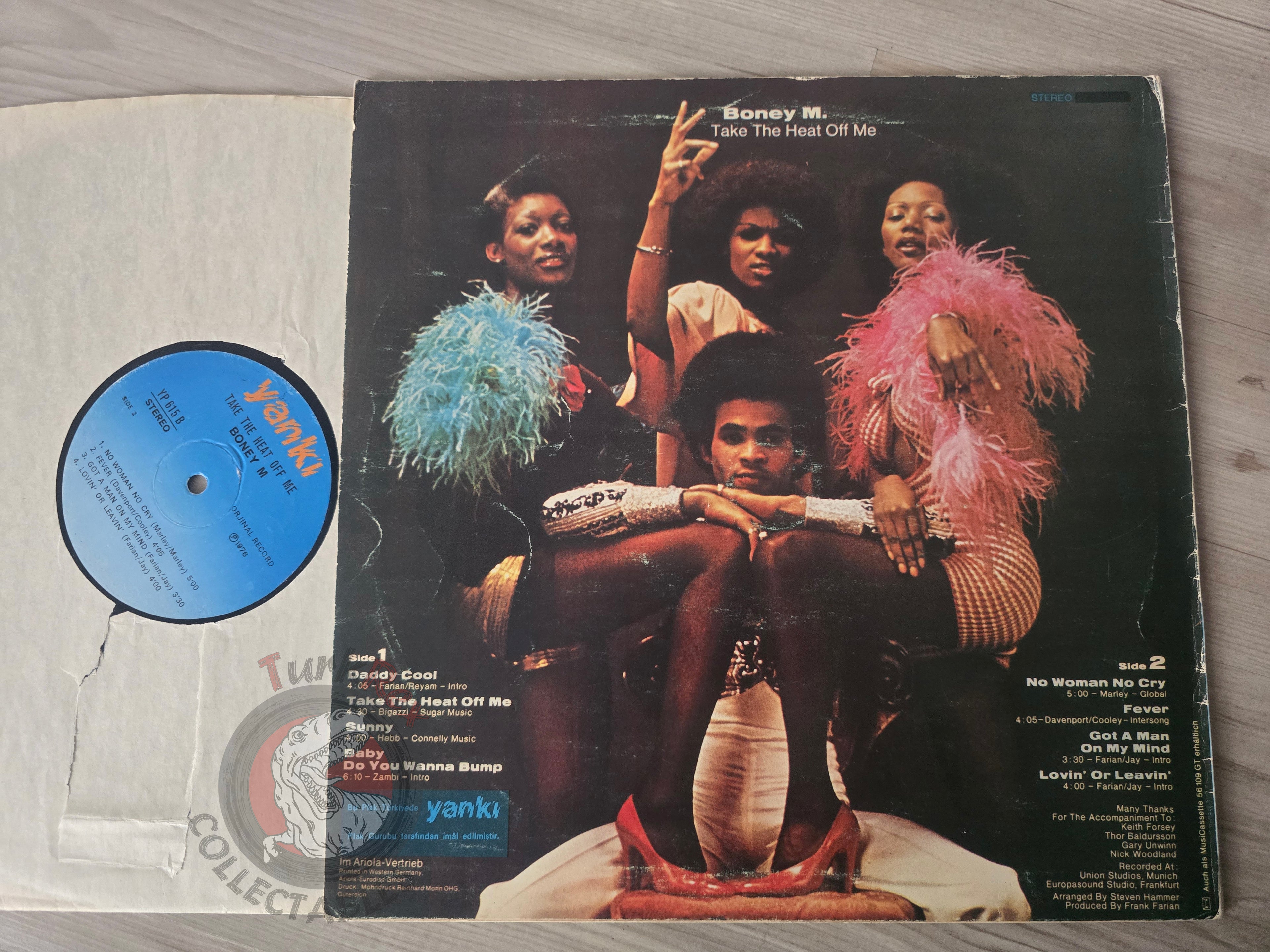 Boney M. – Take The Heat Off Me Turkish Pressing Vinyl Turkey Edition