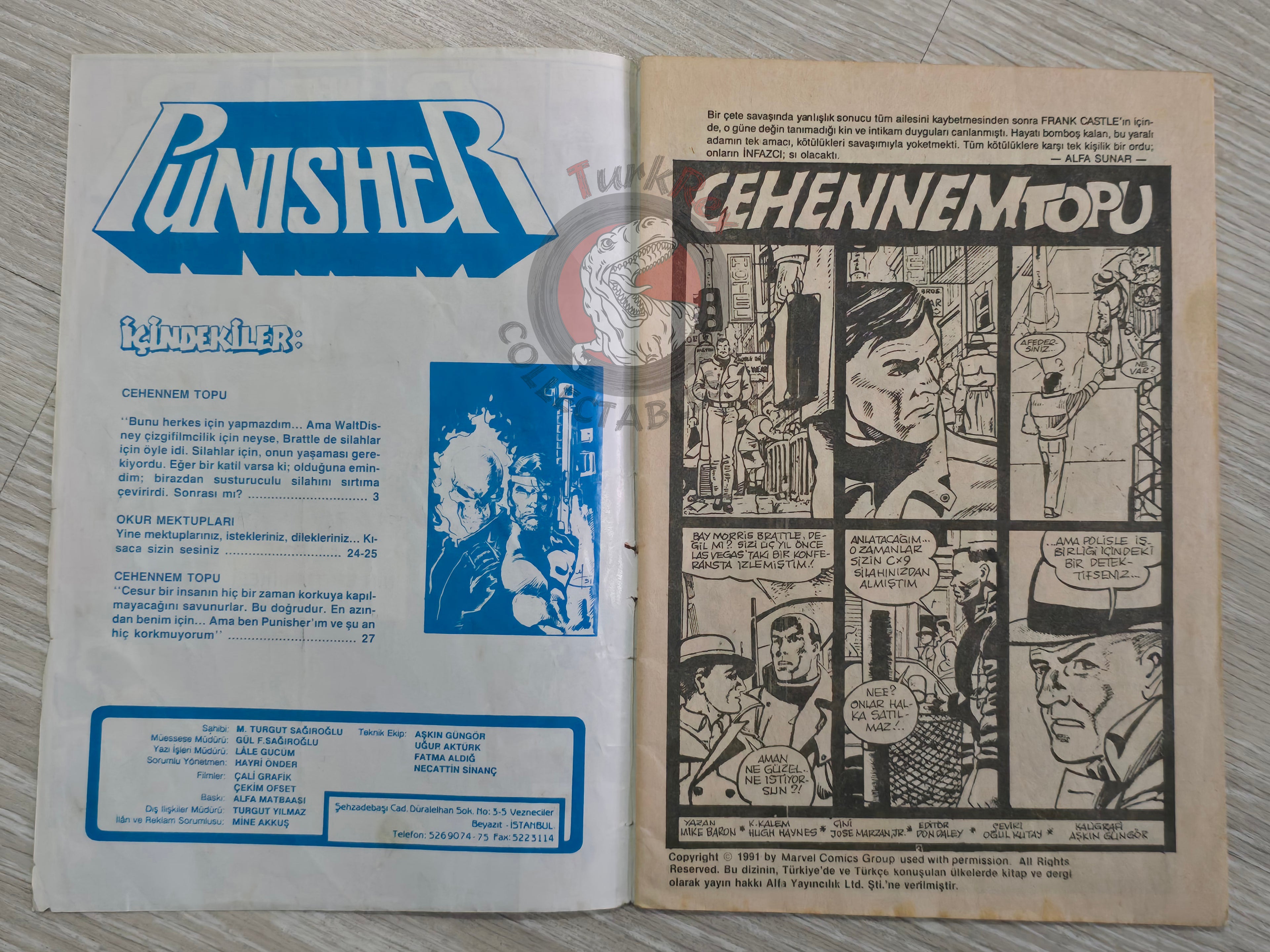 The Punisher #1 1991 Turkish Comic Turkey #47 #48