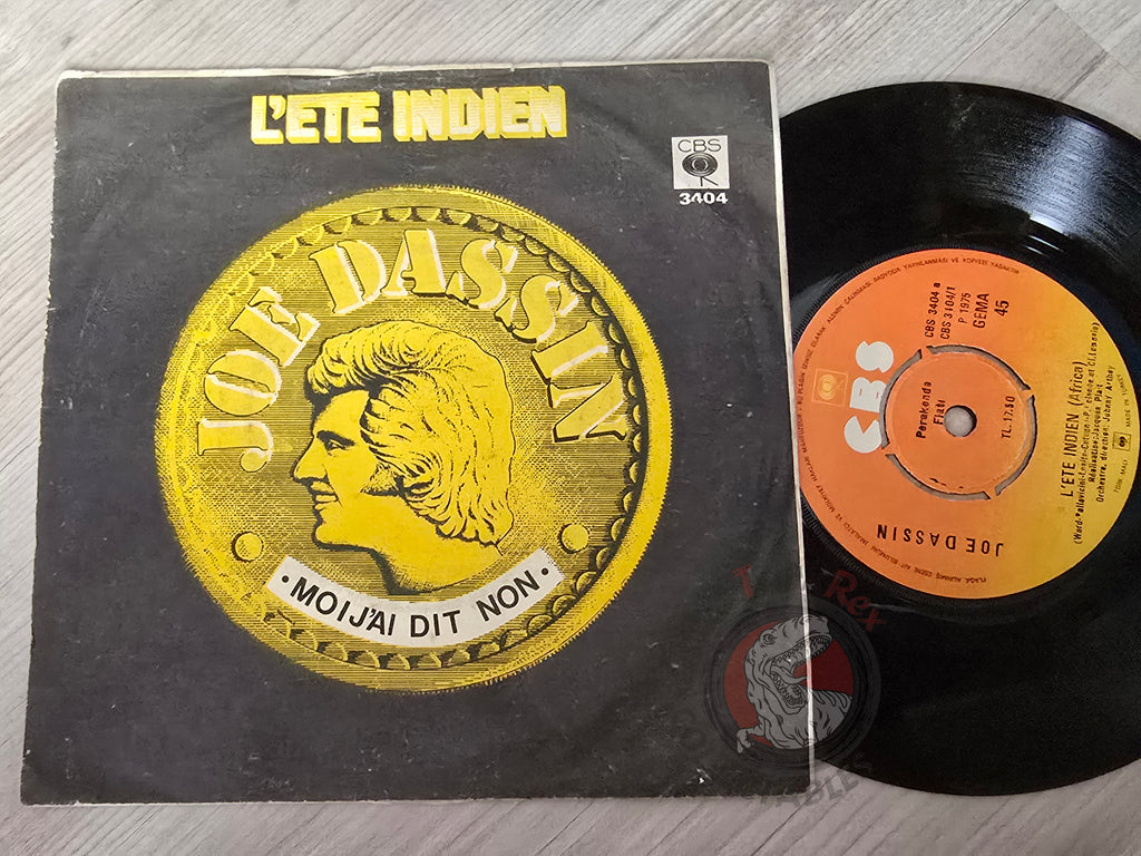 Joe Dassin – L'ete Indien 7" Turkish Pressing Vinyl Turkey Edition