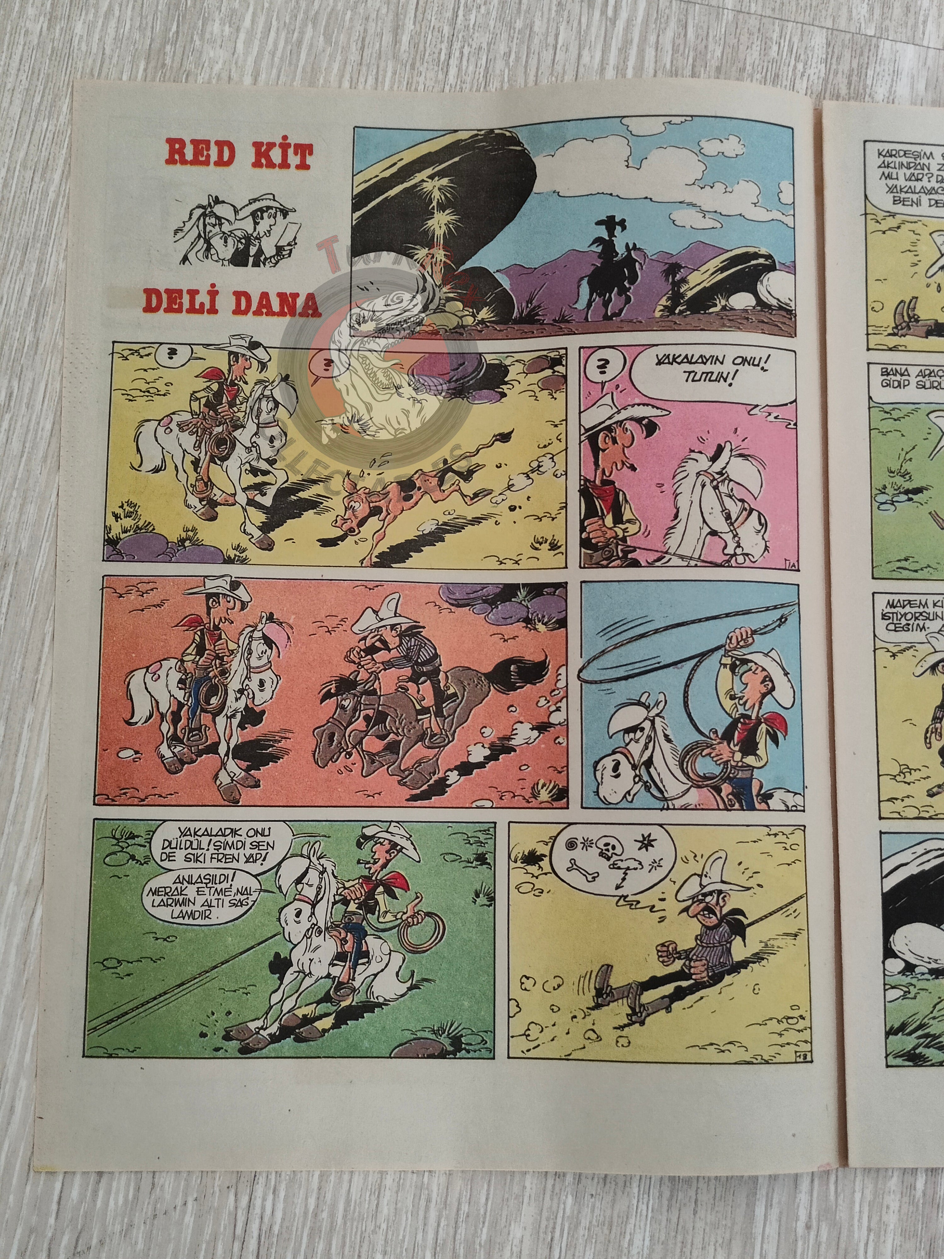 Milliyet Çizgi Roman #5 1988 Turkish Comic Turkey Belle Star Mr. Abernathy Green Force Five