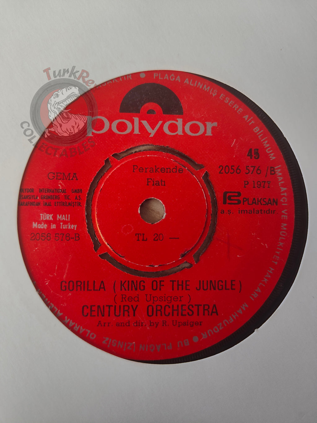 Century Orchestra – King-Kong OST 7" Turkish Pressing Vinyl Turkey Edition 2