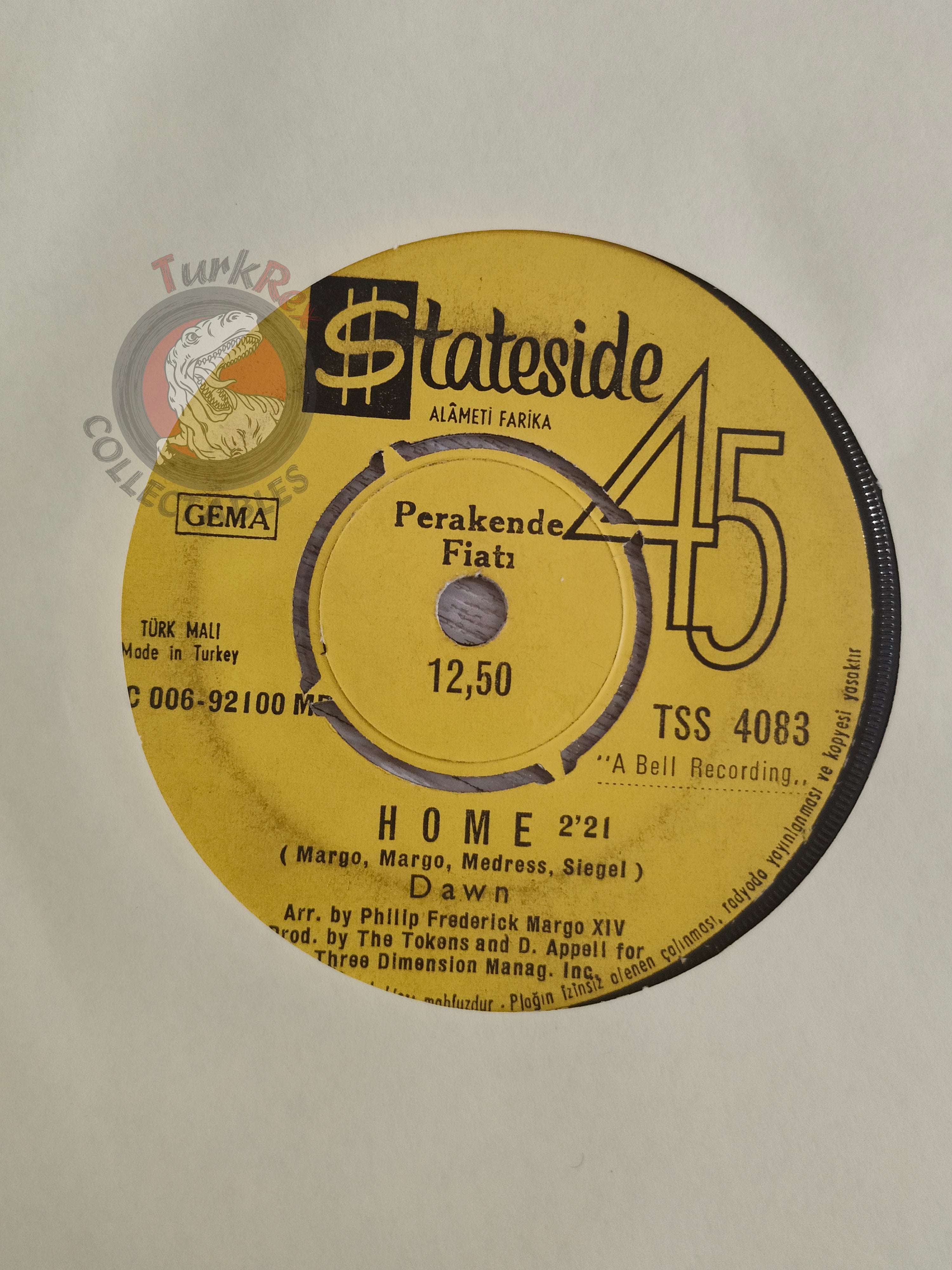Dawn – Knock Three Times 7" Turkish Pressing Vinyl Turkey Edition