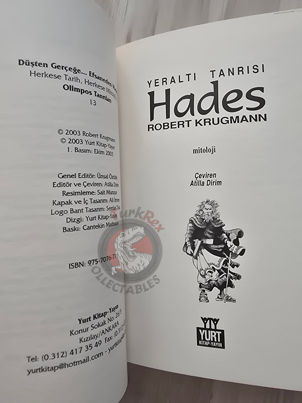 Hades – Robert Krugmann 2003 Turkish Book Turkey Illustrated by Turkish Artist