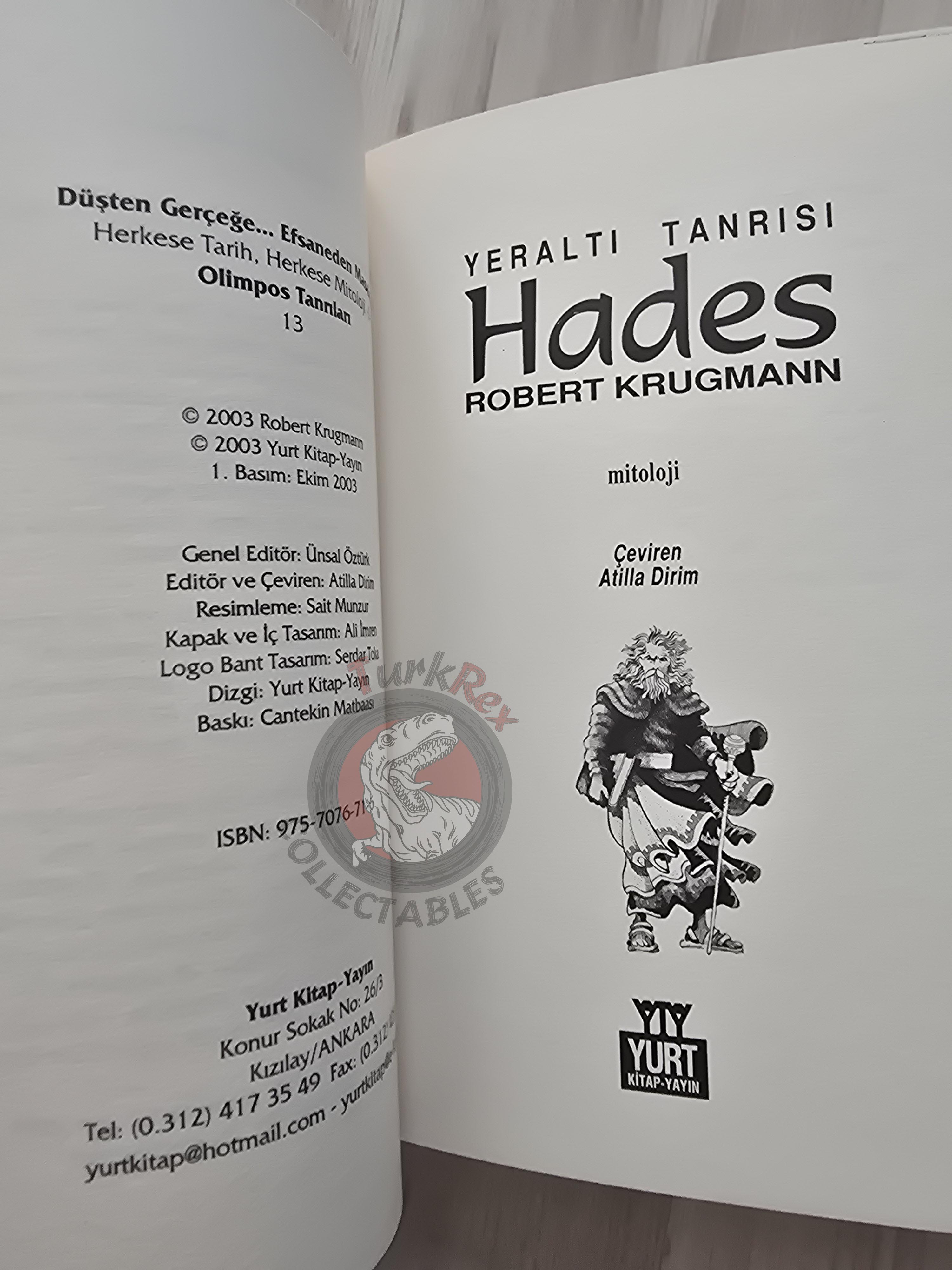 Hades – Robert Krugmann 2003 Turkish Book Turkey Illustrated by Turkish Artist