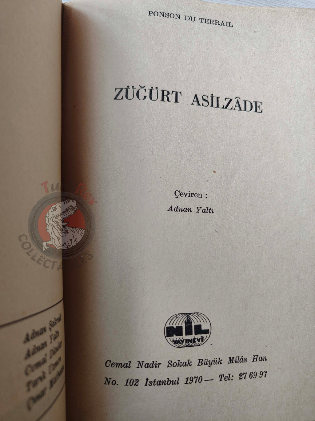 Pierre Alexis Ponson du Terrail – Rocambole 6 Le Gentilhomme Pauvre 1970 Turkish Book Turkey