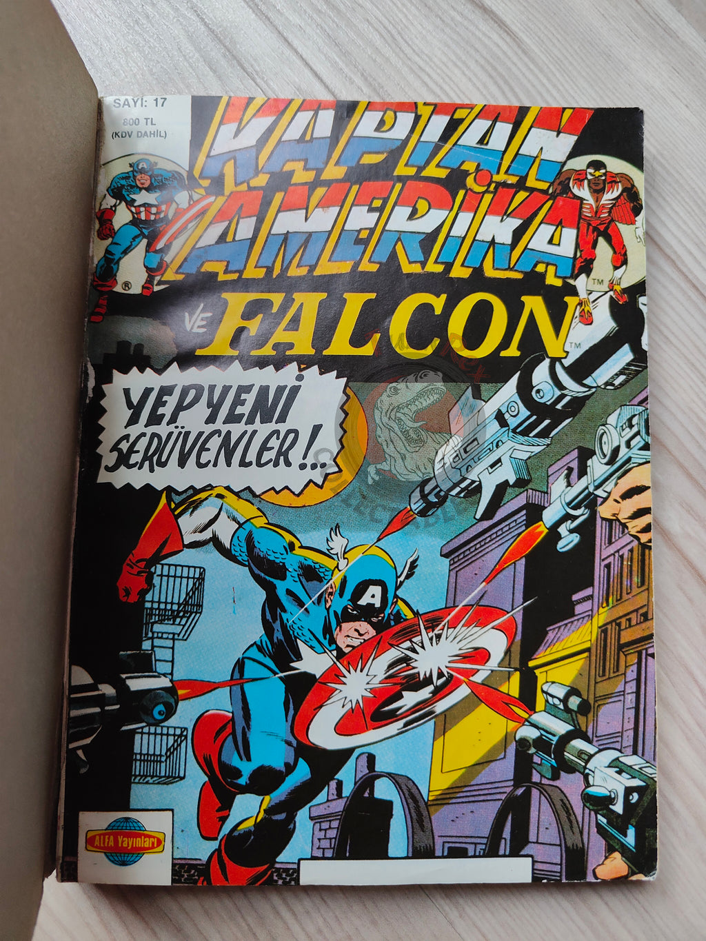 Captain America – Volume 9 1989 Turkish Comic Turkey Falcon