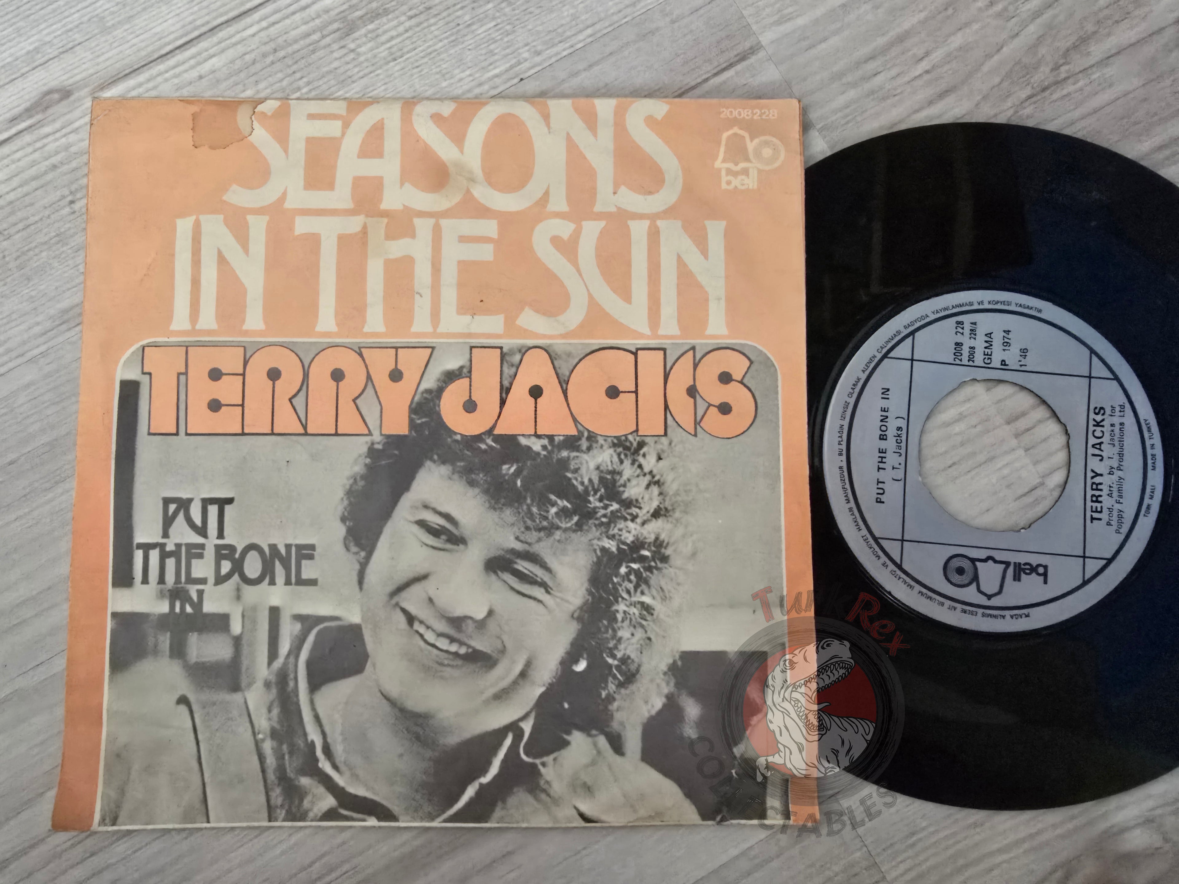 Terry Jacks – Seasons In The Sun 7" Turkish Pressing Vinyl Turkey Edition 1
