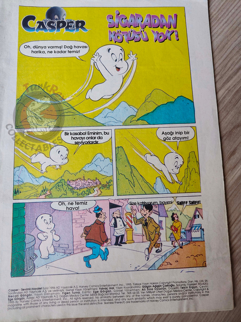 Casper the Friendly Ghost Magazine – Issue #13 1996 Turkish Comic Turkey