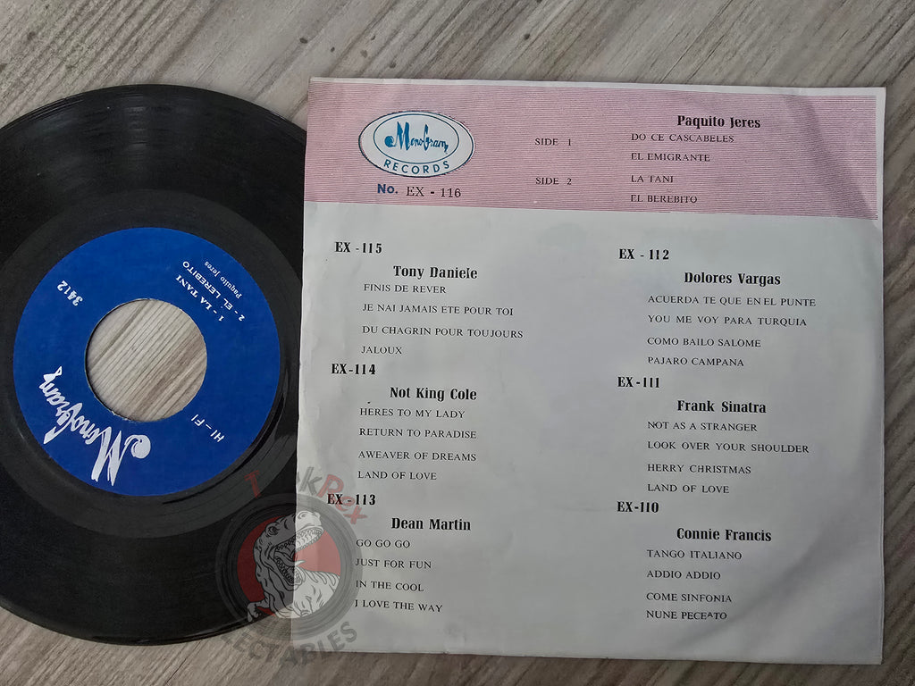 Paquito Jerez – Doce Cascabeles  7" Iran Pressing Vinyl Iranian Edition