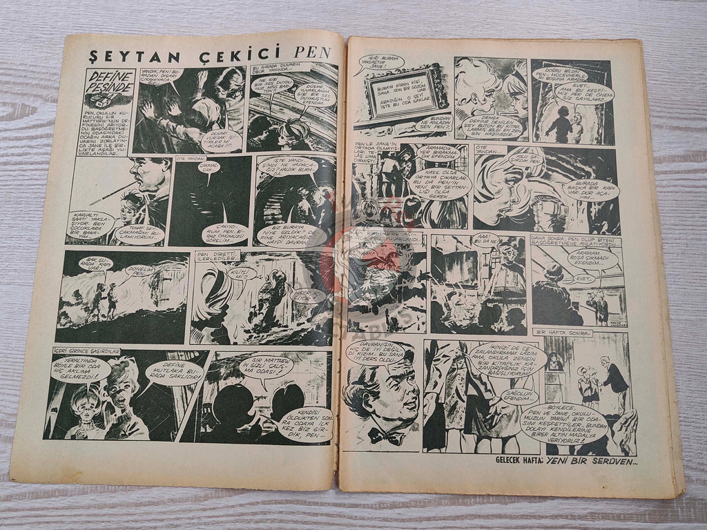 Doğan Kardeş 1969 Magazine #35 Turkish Comic Turkey Pinocchio, Captain Scarlet, Lady Penelope