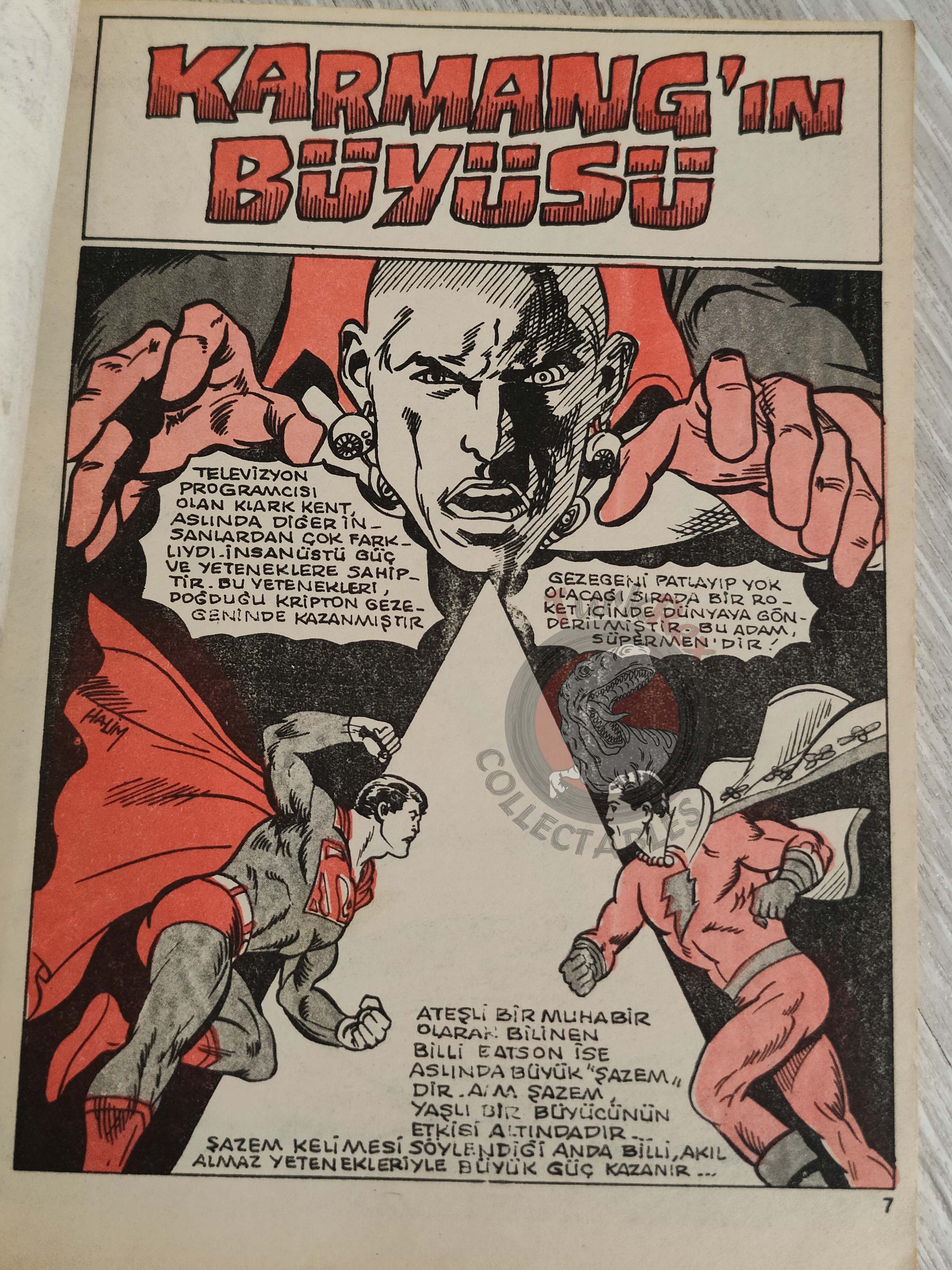 Superman Vol #1 1989 Turkish Comic Turkey All-New Collectors Edition 1 #58 Shazam