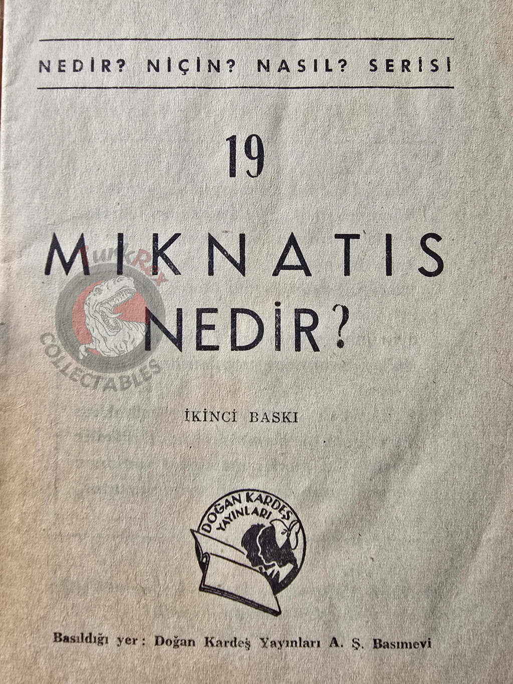 Bertha Morris Parker – Basic Science Education Series 1960s Turkish Book Turkey Magnet