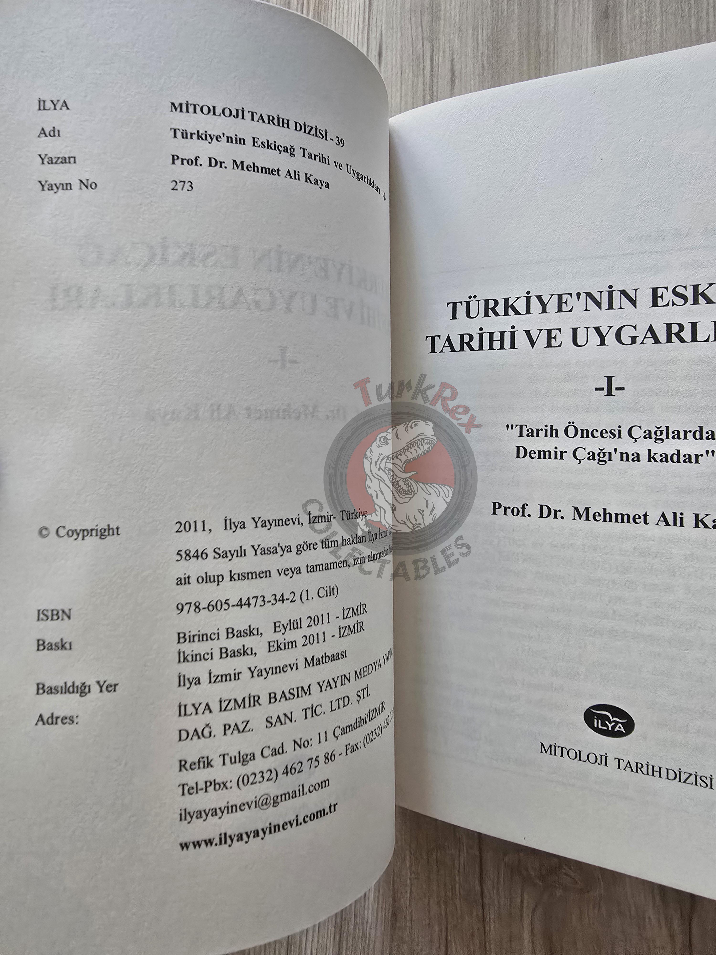 Mehmet Ali Kaya – Ancient History and Civilizations of Turkey 2011 Turkish Book