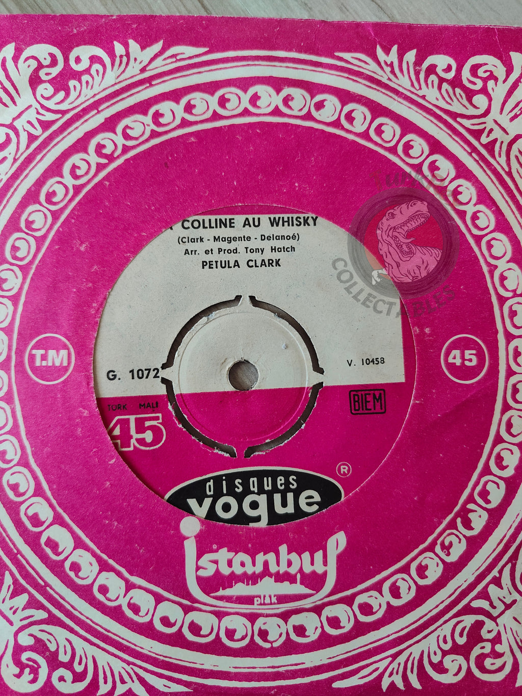 Petula Clark – La Colline Au Whisky 7" Turkish Pressing Vinyl Turkey Edition