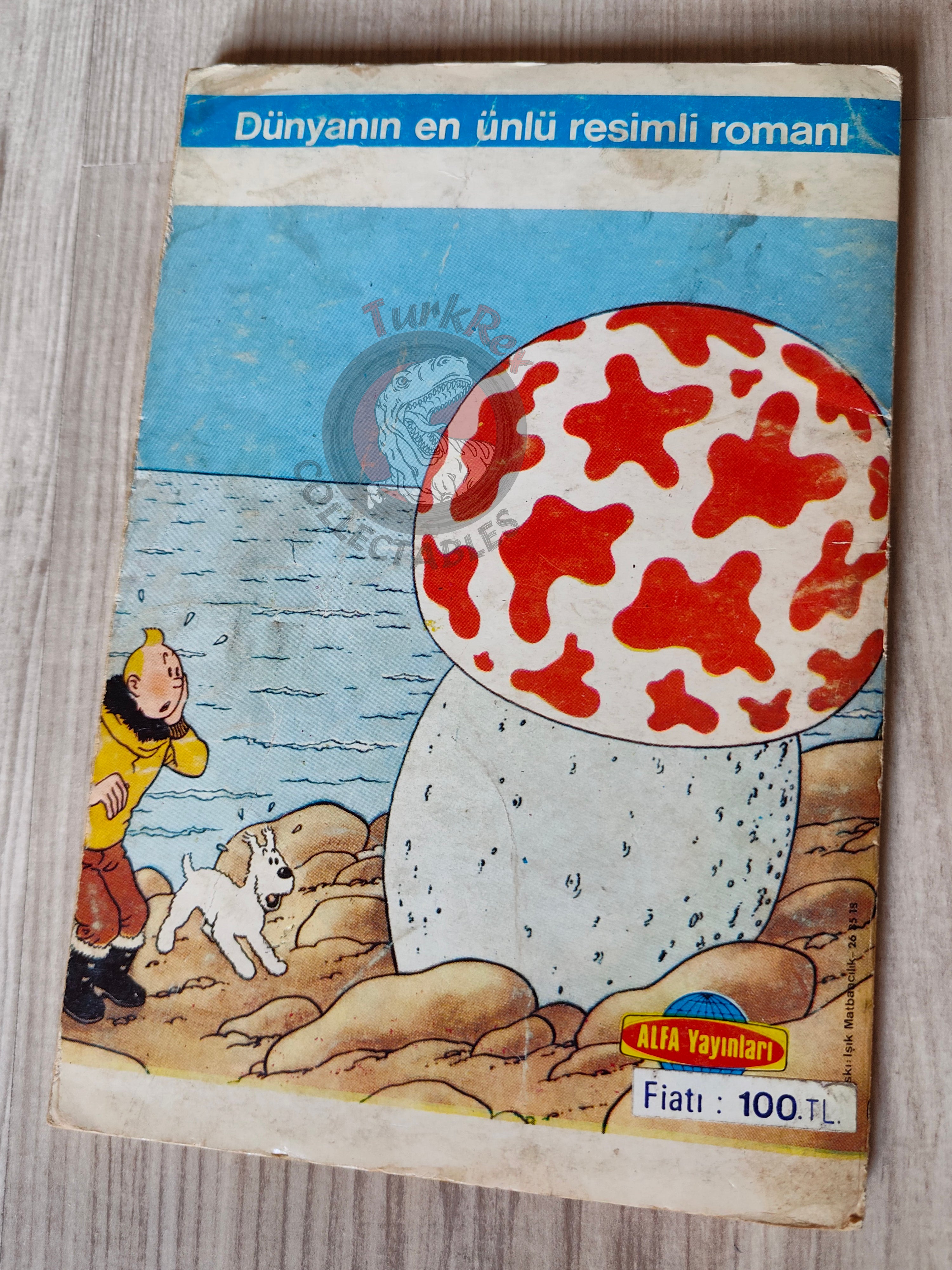 Tintin – The Shooting Star early 1980s Turkish Edition Comic Turkey 1
