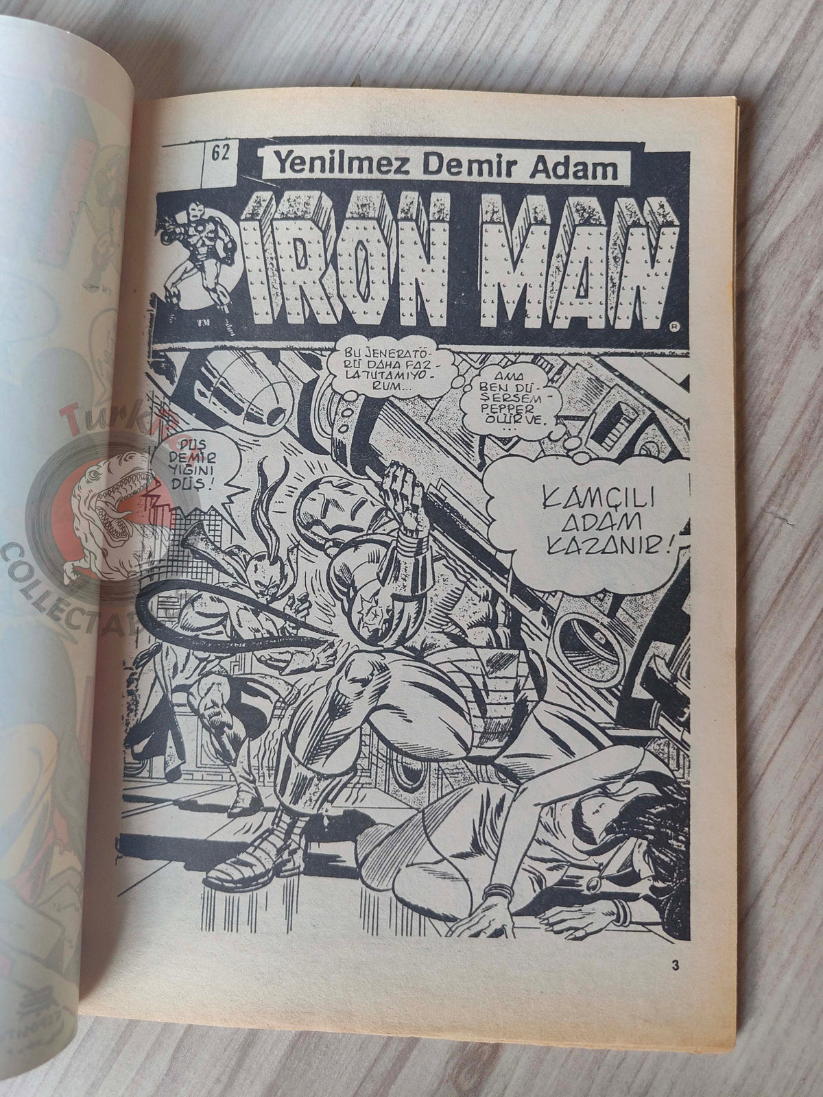 Iron Man #3 1988 Turkish Comic Turkey cover #63 inside #62 #63 #64