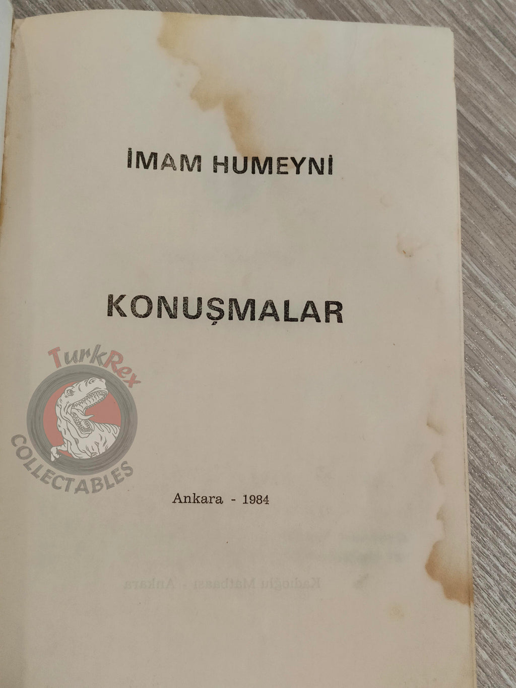 Ruhollah Khomeini Speeches 1982-1983 Propaganda Iran Turkish Book 1984 Middle East Persia