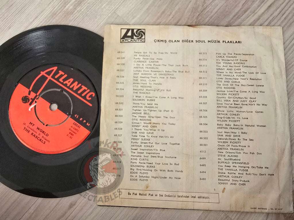 The Rascals – People Got To Be Free 7" Turkish Pressing Vinyl Turkey Edition