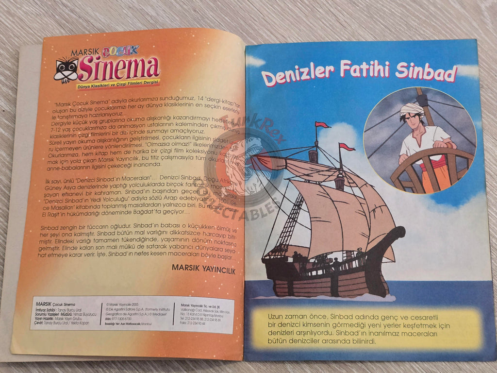 Sinbad the Sailor 2005 Turkish Book Turkey 1001 Nights Illustrated