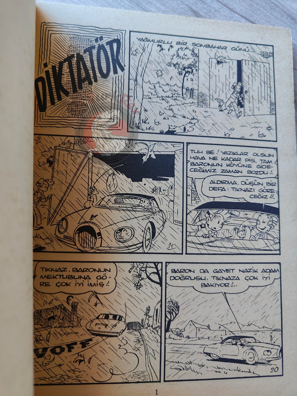Spirou & Fantasio #2 Le dictateur et le champignon 1980 Turkish Comic Turkey