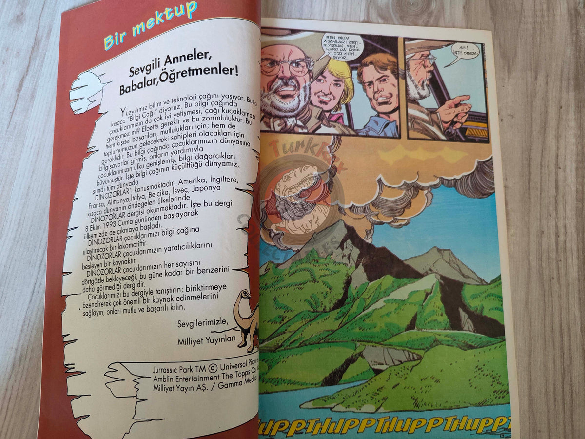 Jurassic Park #3 Turkish Edition Comic Turkey Topps Spielberg