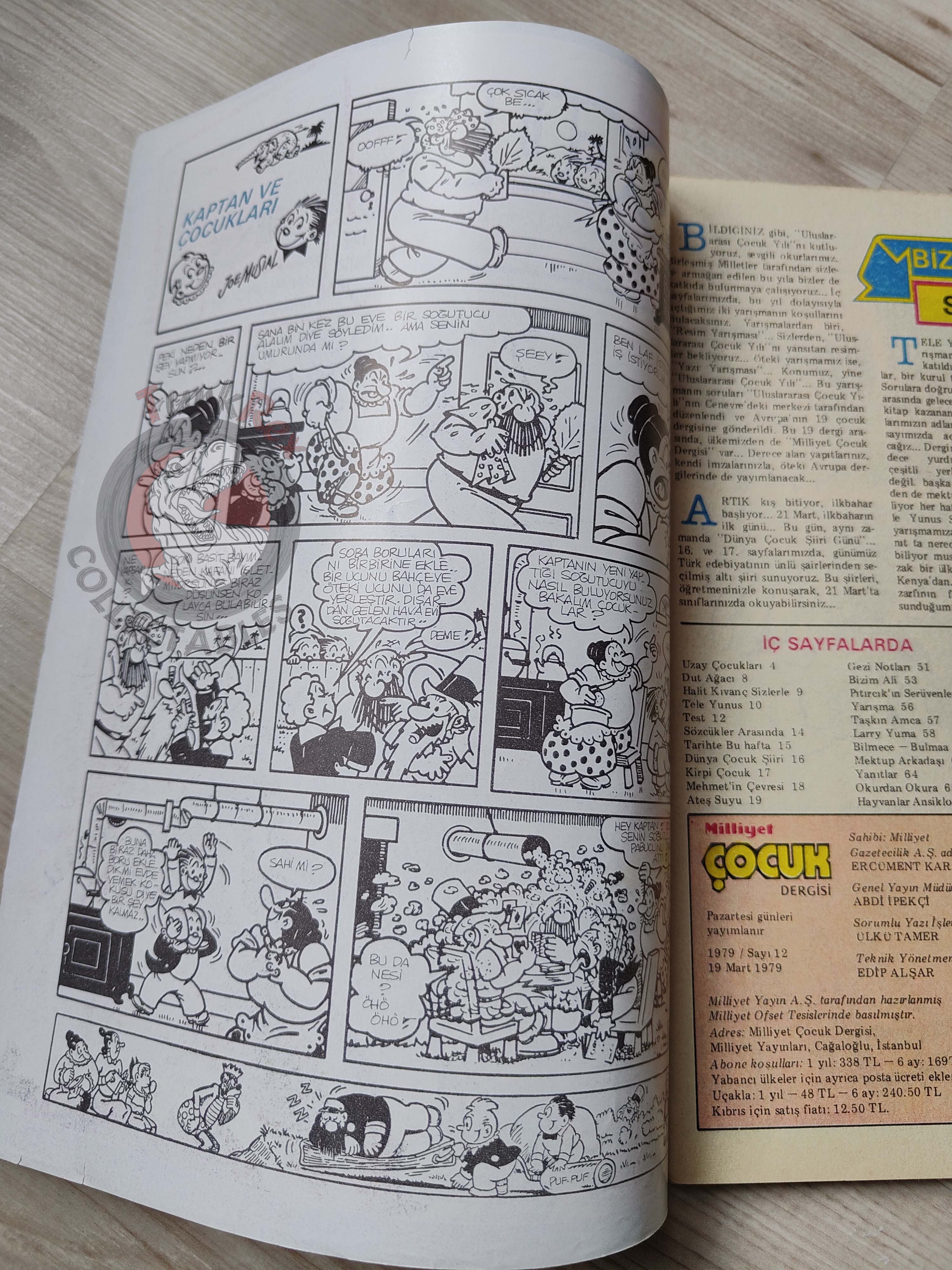 Milliyet Çocuk #12 1979 Turkish Comic Turkey Joyas Literarias Juveniles #51 Elliot Dooley