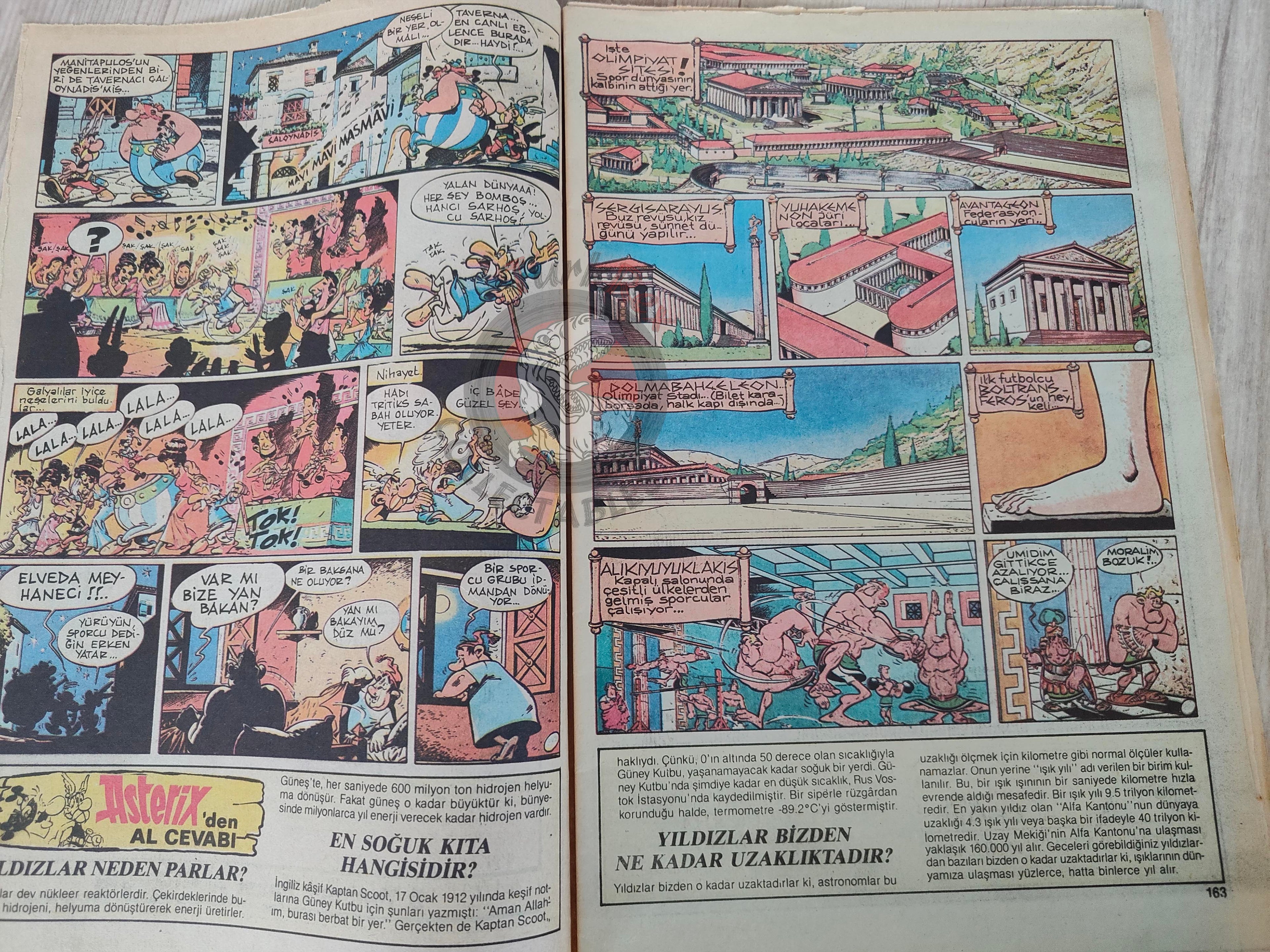 Asterix – Asterix at the Olympic Games early 90s Turkish Edition Comic Turkey