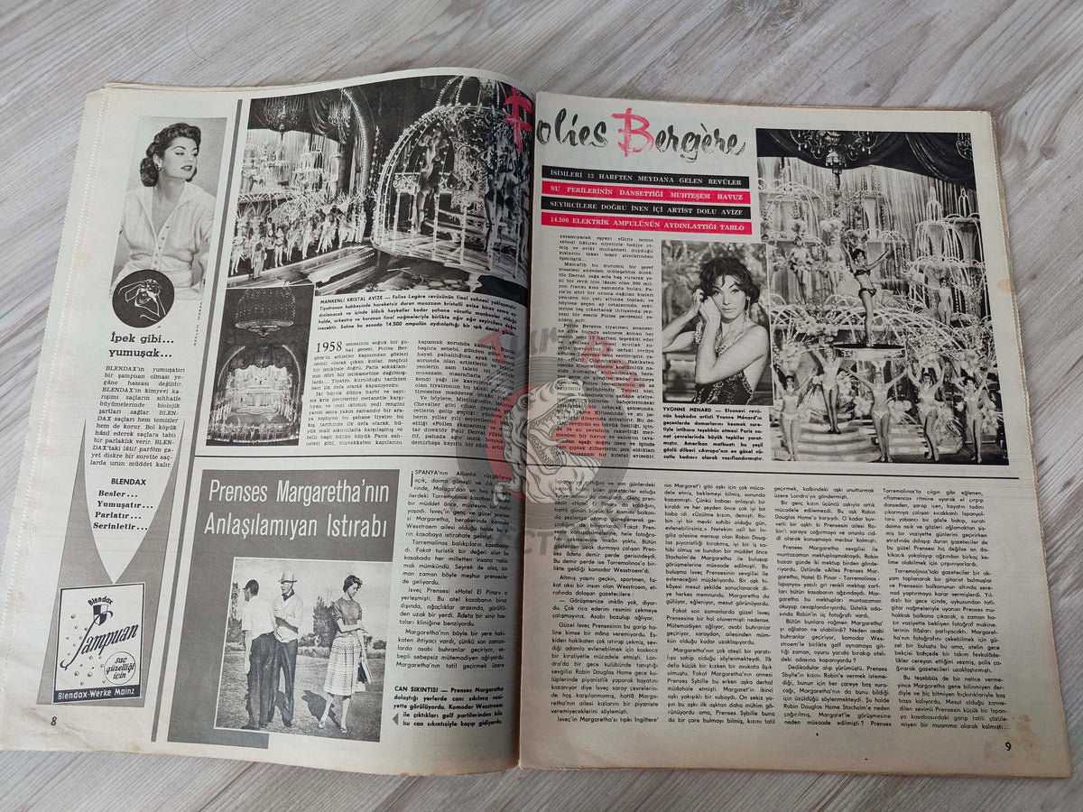 Hayat 1958 Sophia Loren Turkish Mag Turkey 11th Cannes Film Festival Mashhur bin Saud Saudi Arabia