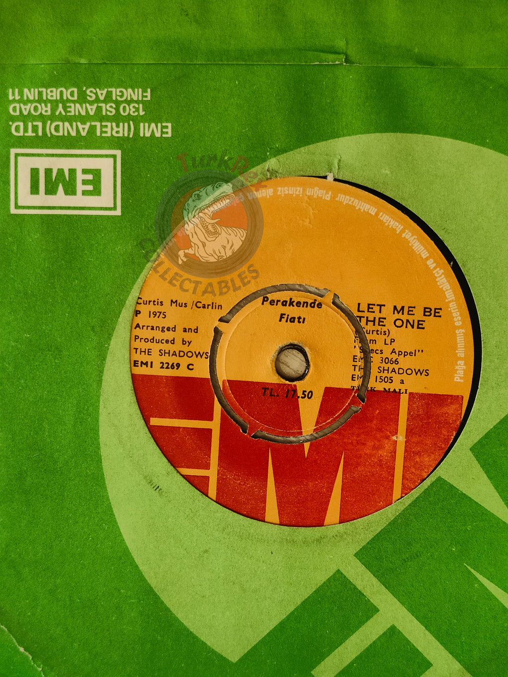 The Shadows – Let Me Be The One 7" Turkish Pressing Vinyl Turkey Edition Eurovision 2