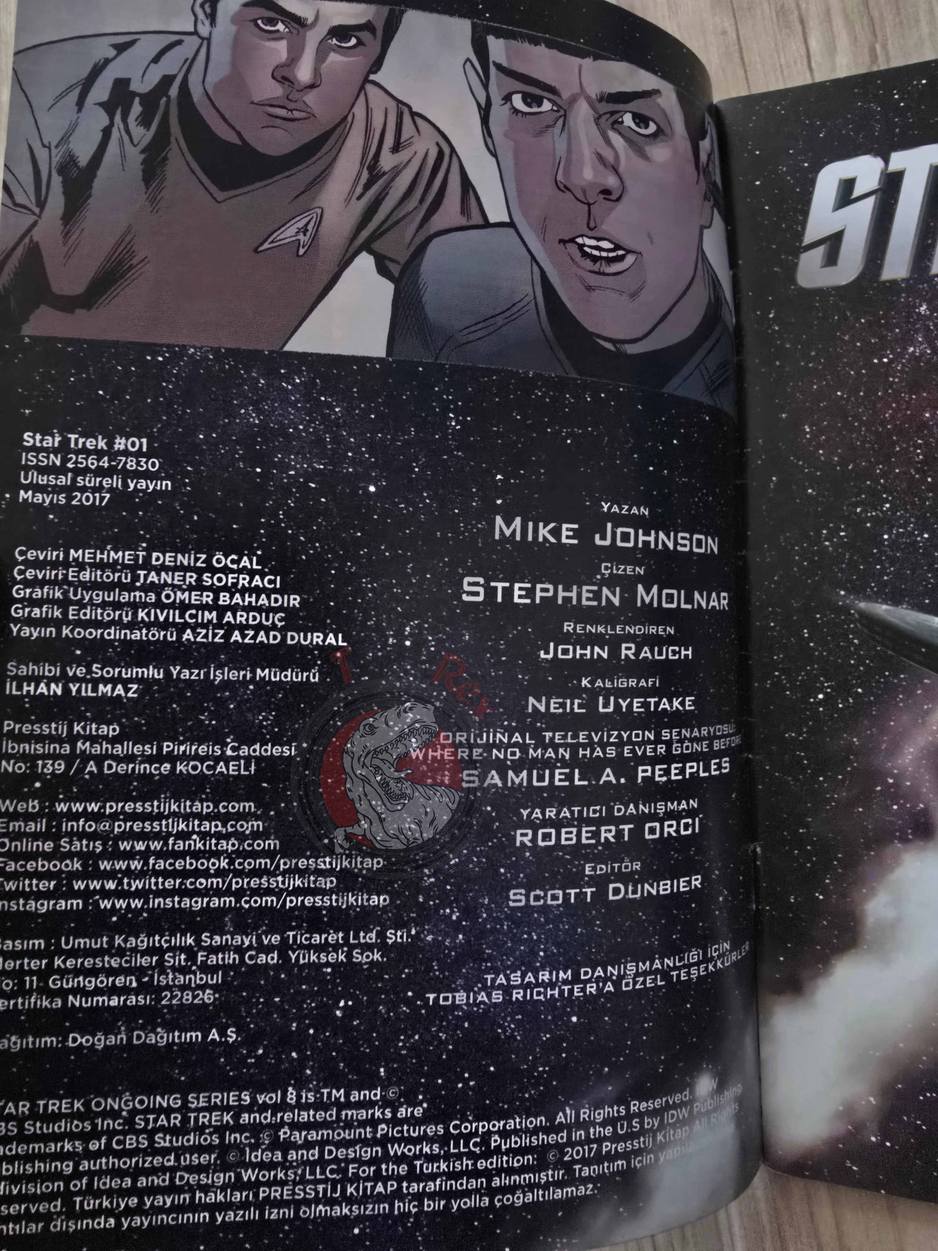Star Trek #1 2017 Turkish Comic Turkey IDW Publishing A