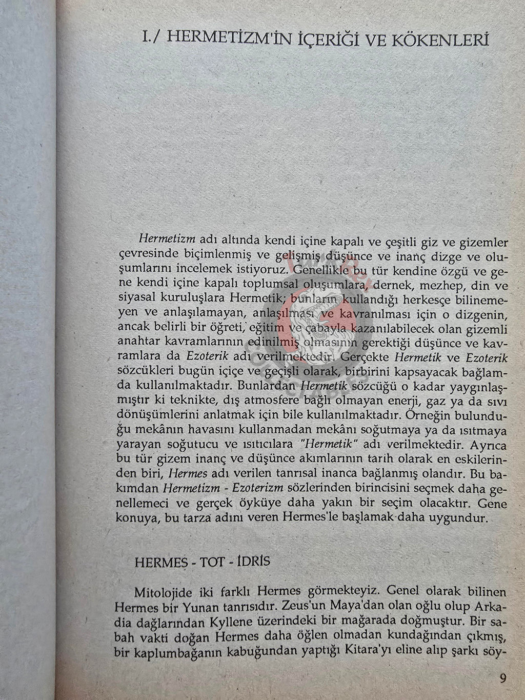 Hermetism 1997 Turkish Book Turkey Hermes Trismegistus Occult