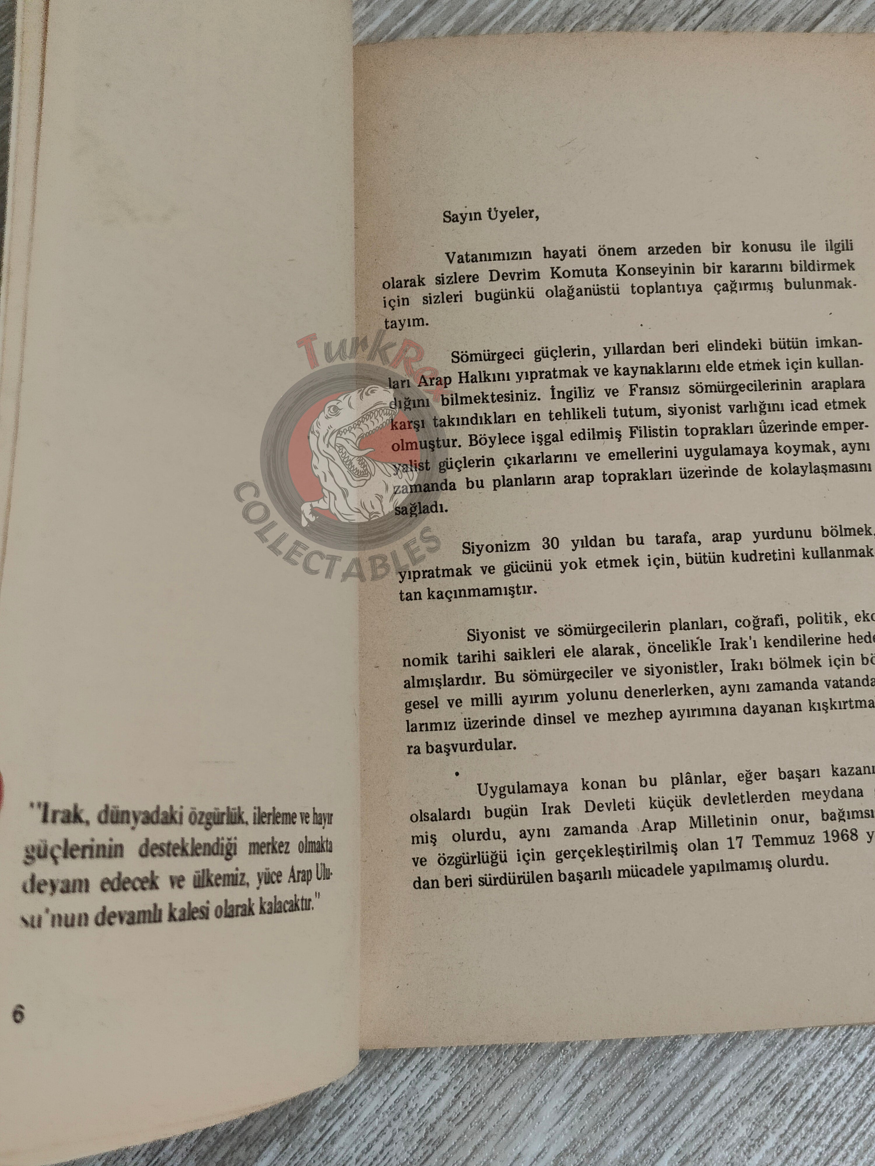 Saddam Hussein - The Story Of A War 1980s Propaganda Book Turkish Middle East