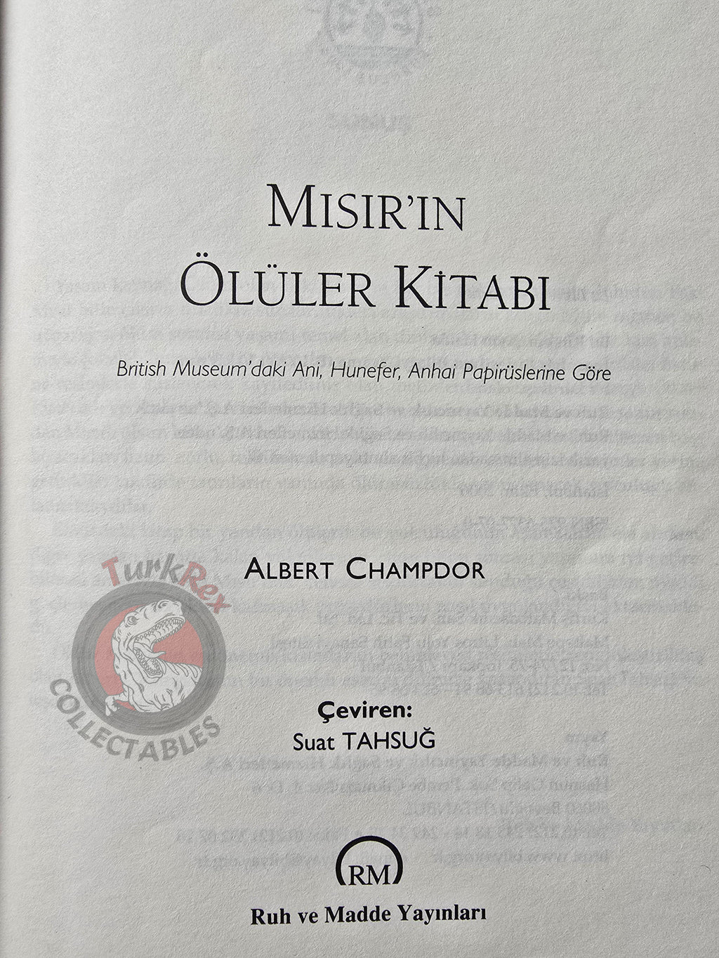 The Book of the Dead 2006 Turkish Book Turkey Albert Champdor Ancient Egypt