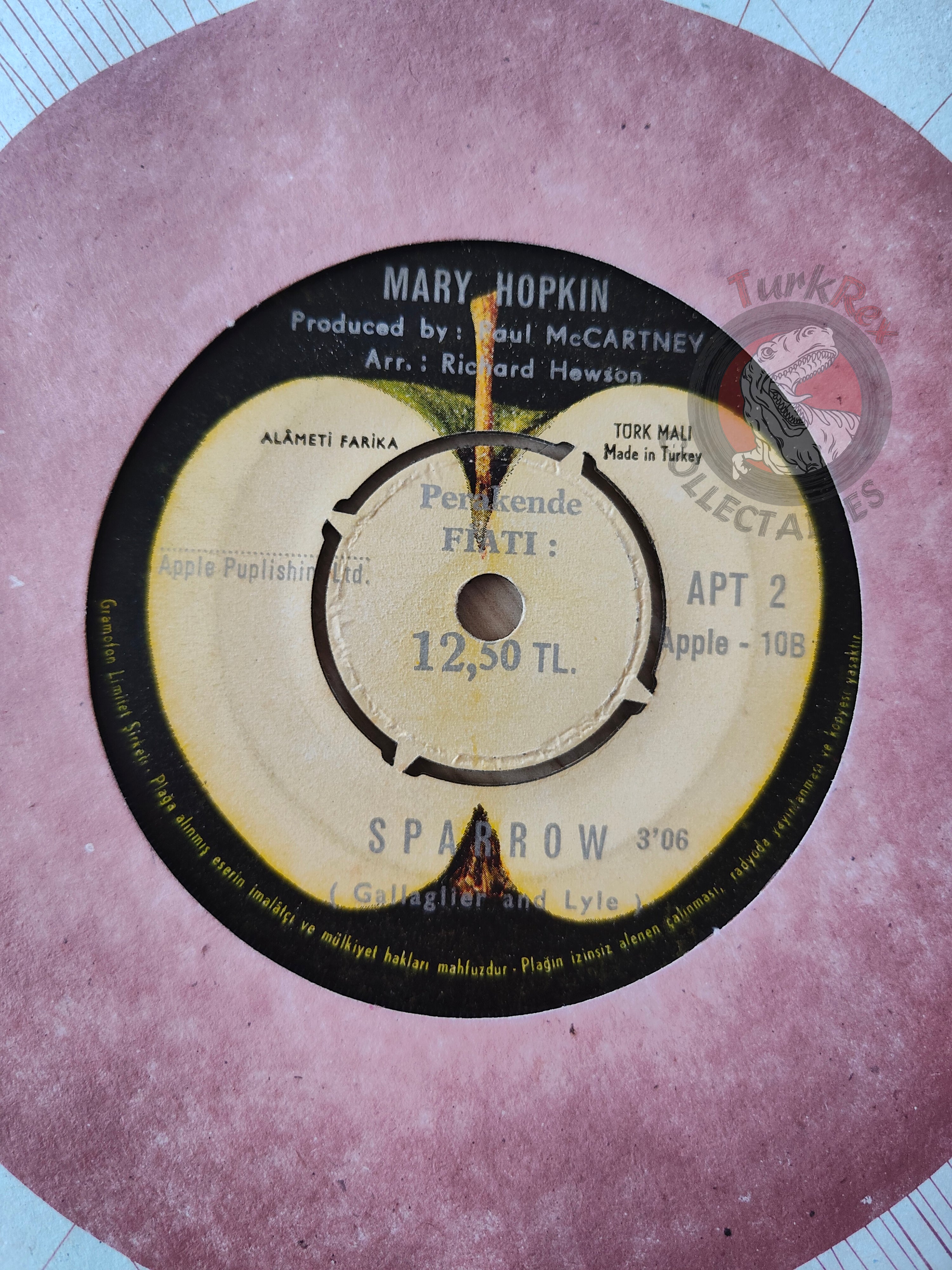 Mary Hopkin – Goodbye / Sparrow 7" Turkish Pressing Vinyl Turkey Edition
