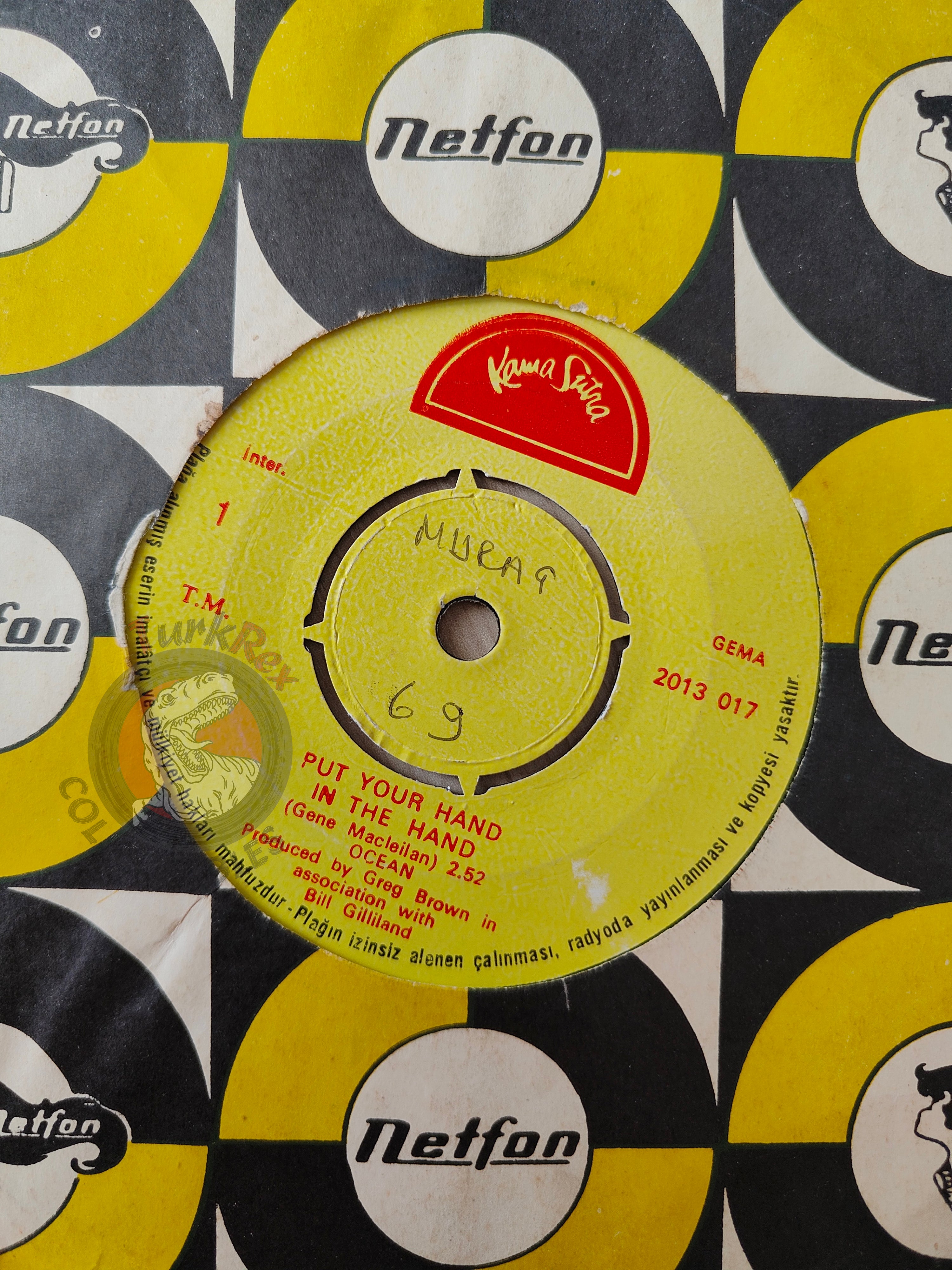 Ocean – Put Your Hand In The Hand 7" Turkish Pressing Vinyl Turkey Edition