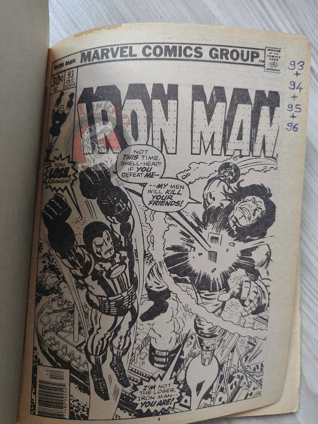 Iron Man #7 Demir Adam 1989 Turkish Comic Turkey #93 #94 #95 #96