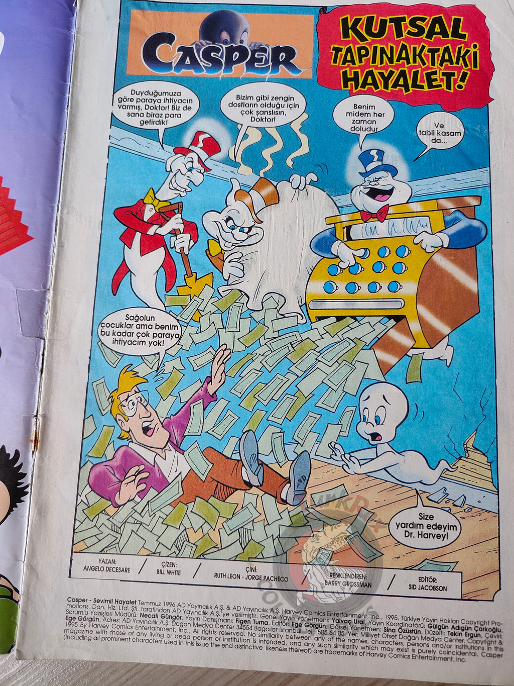 Casper the Friendly Ghost Magazine – Issue #11 1996 Turkish Comic Turkey