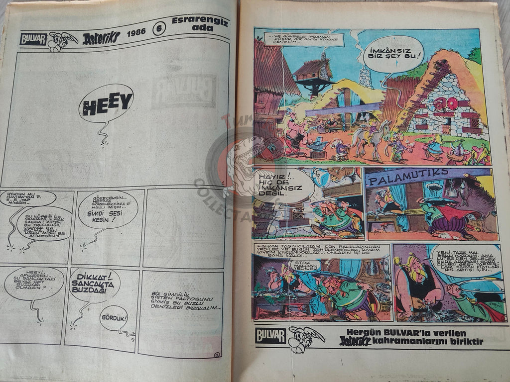 Asterix –  Asterix and the Great Crossing 1986 Turkish Edition Comic Turkey