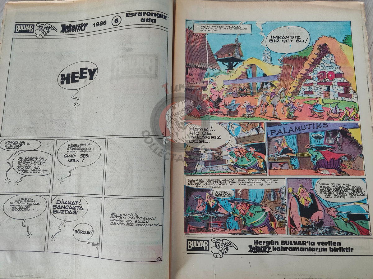 Asterix –  Asterix and the Great Crossing 1986 Turkish Edition Comic Turkey