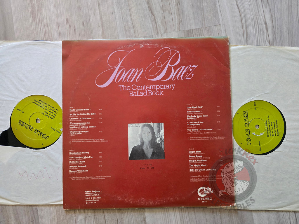 Joan Baez – The Contemporary Ballad Book Turkish Pressing Vinyl Turkey Edition