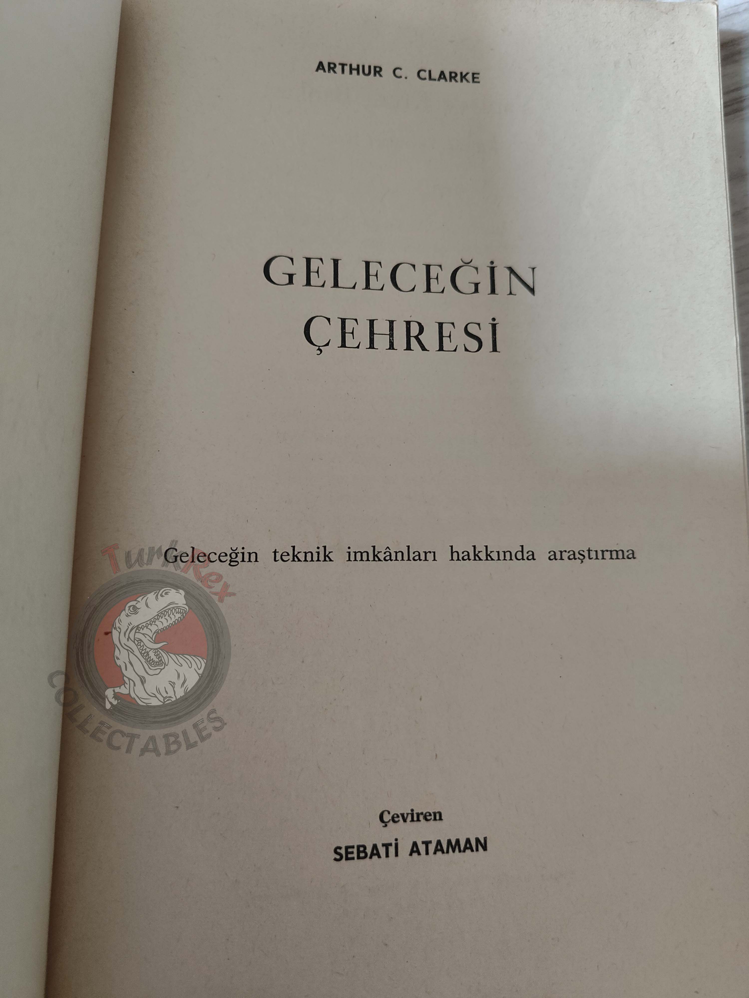 Arthur C. Clarke – Profiles of the Future 1970 1st Turkish Book Turkey