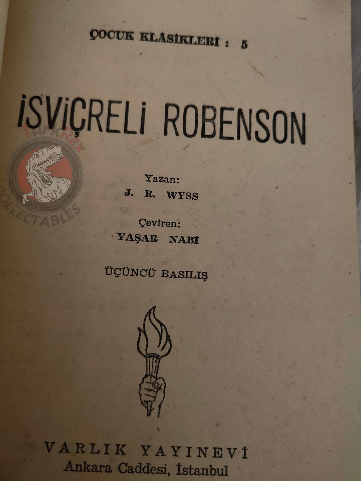 Johann David Wyss – The Swiss Family Robinson 1957 Turkish Book Turkey Illustrated