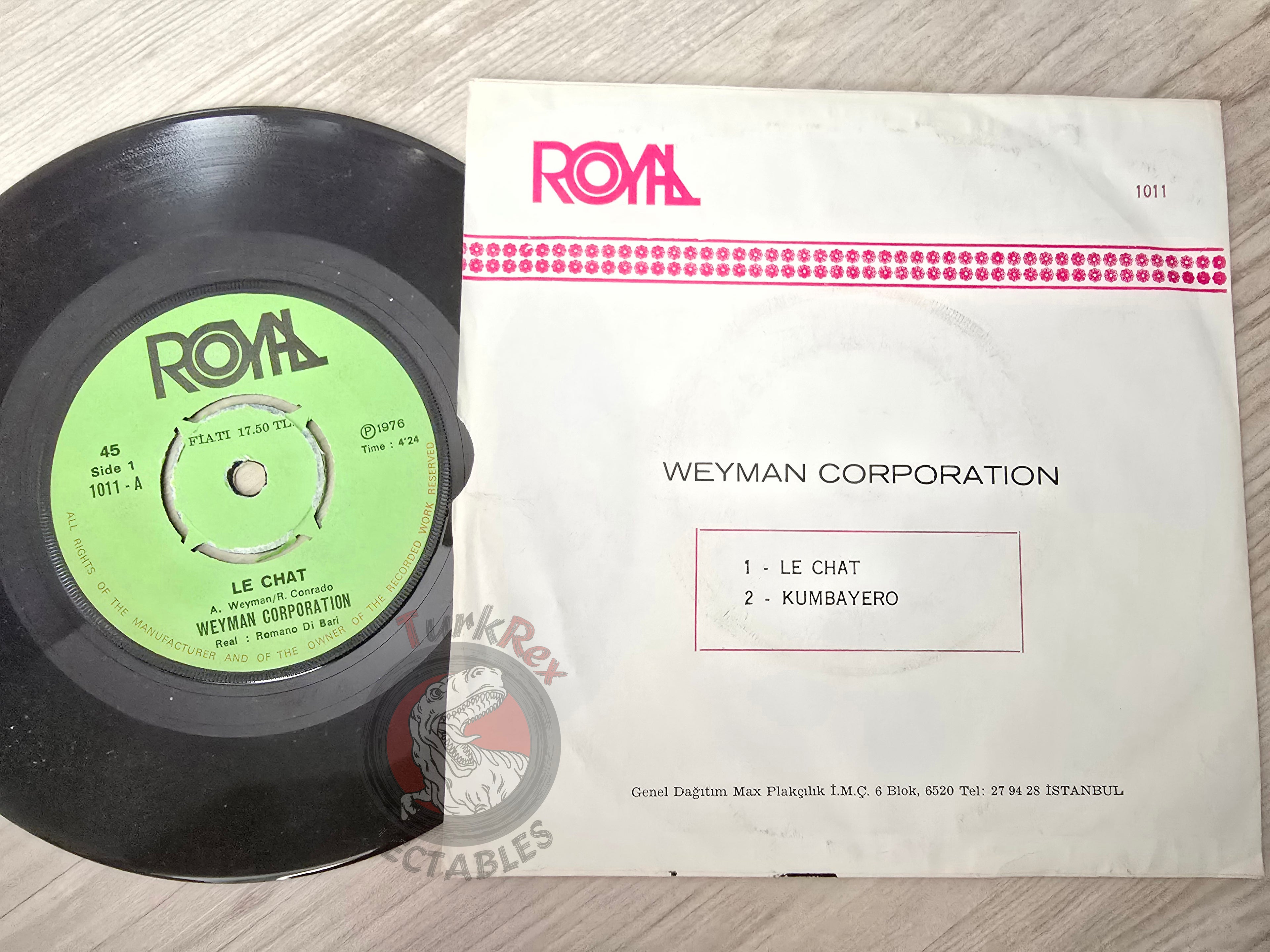 Weyman Corporation – Le Chat 7" Turkish Pressing Vinyl Turkey Edition