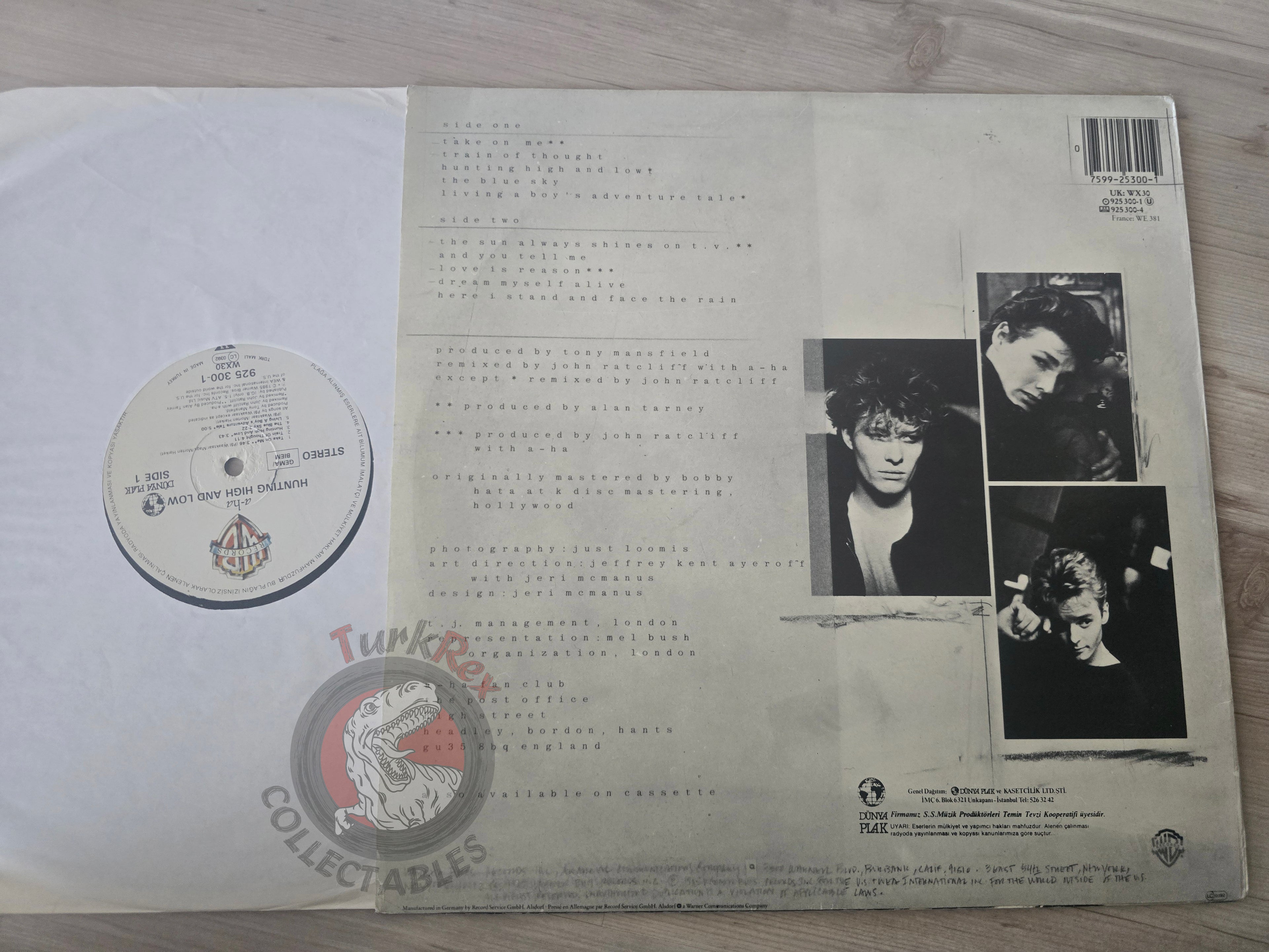 a-ha – Hunting High And Low Turkish Pressing Vinyl Turkey Edition