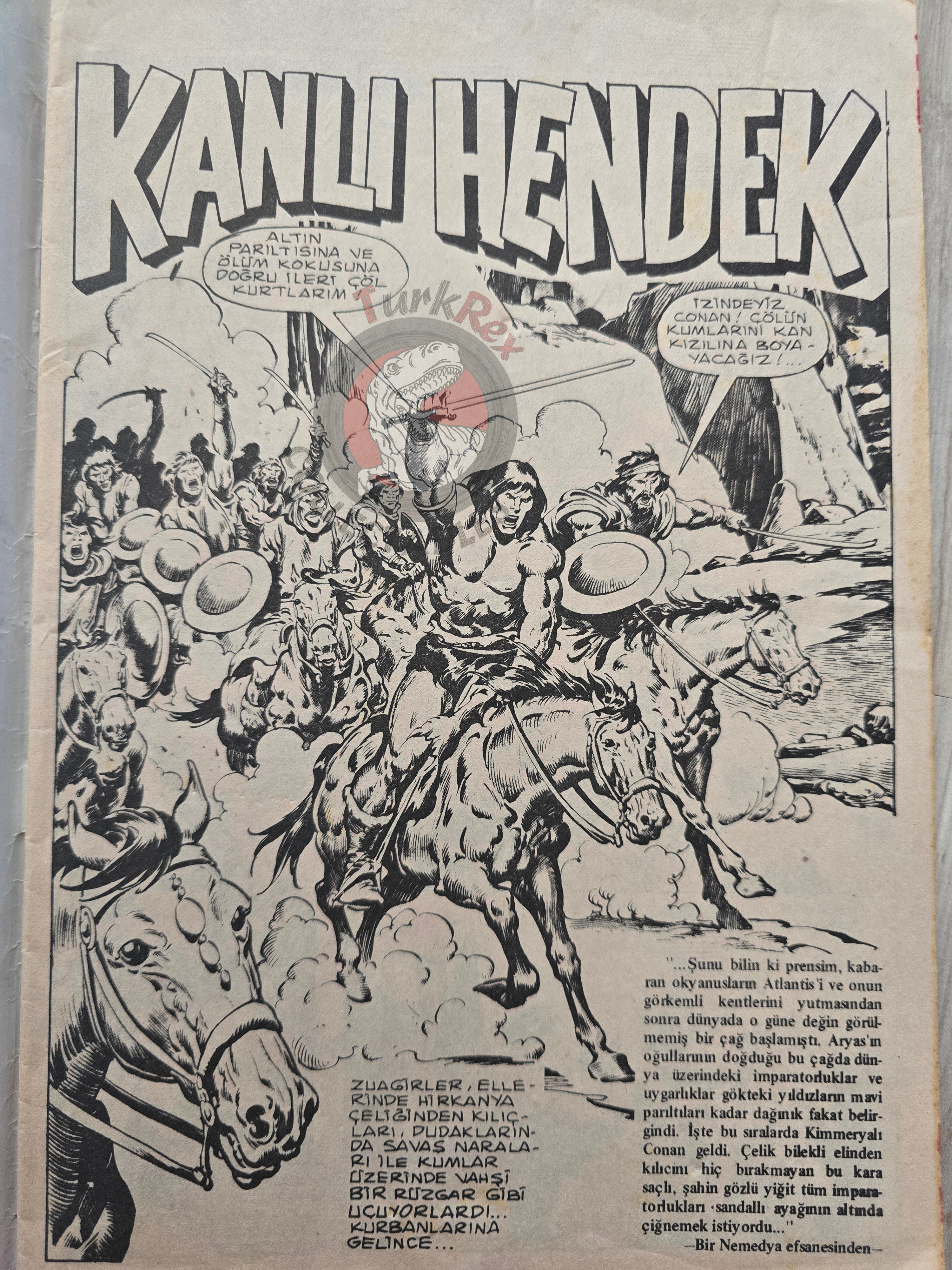Conan #1 The Savage Sword of Conan Issue #63 Turkish Comic Turkey
