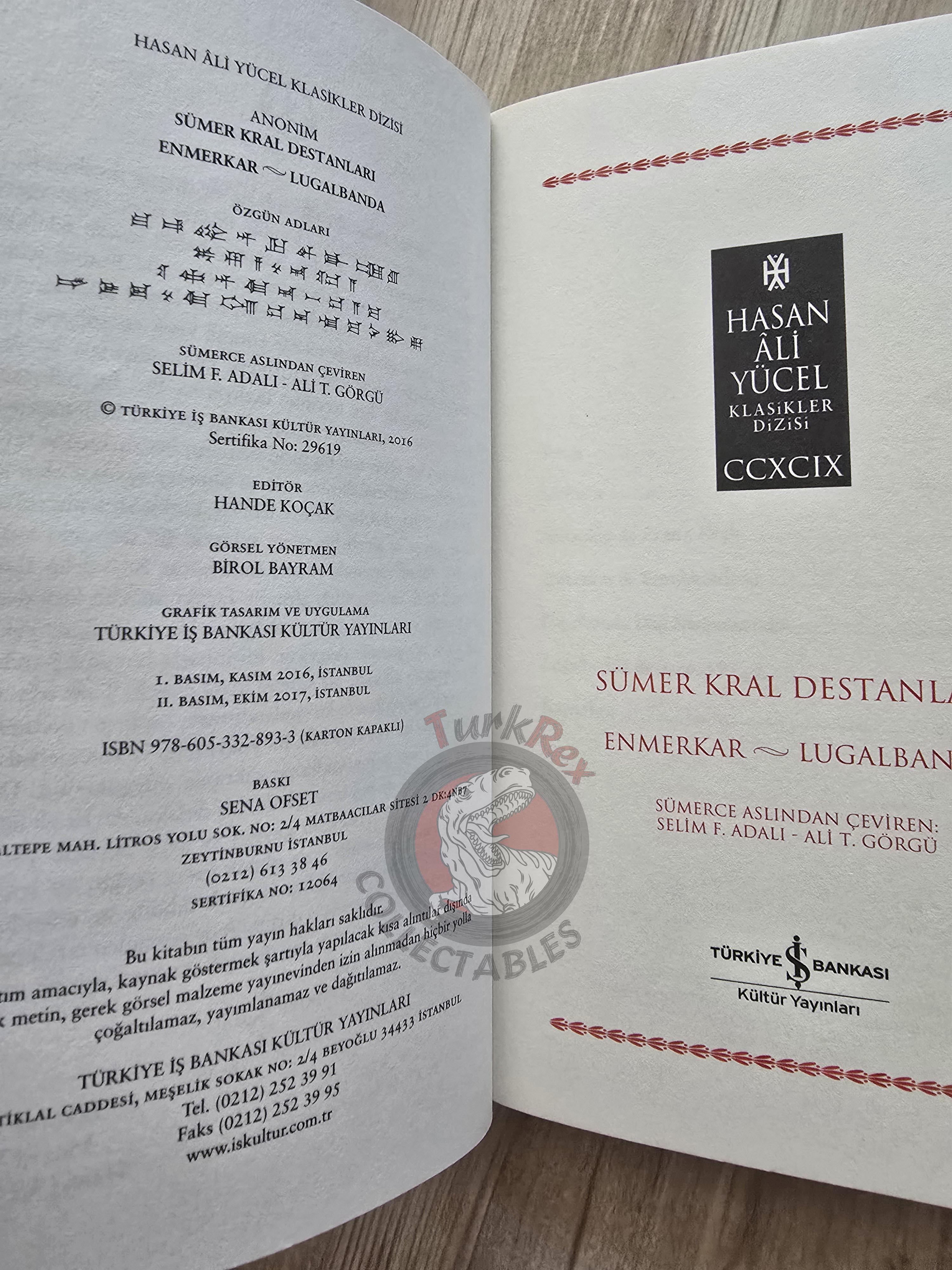Sumerian King Epics: Enmerkar and Lugalbanda 2017 Turkish Book Turkey