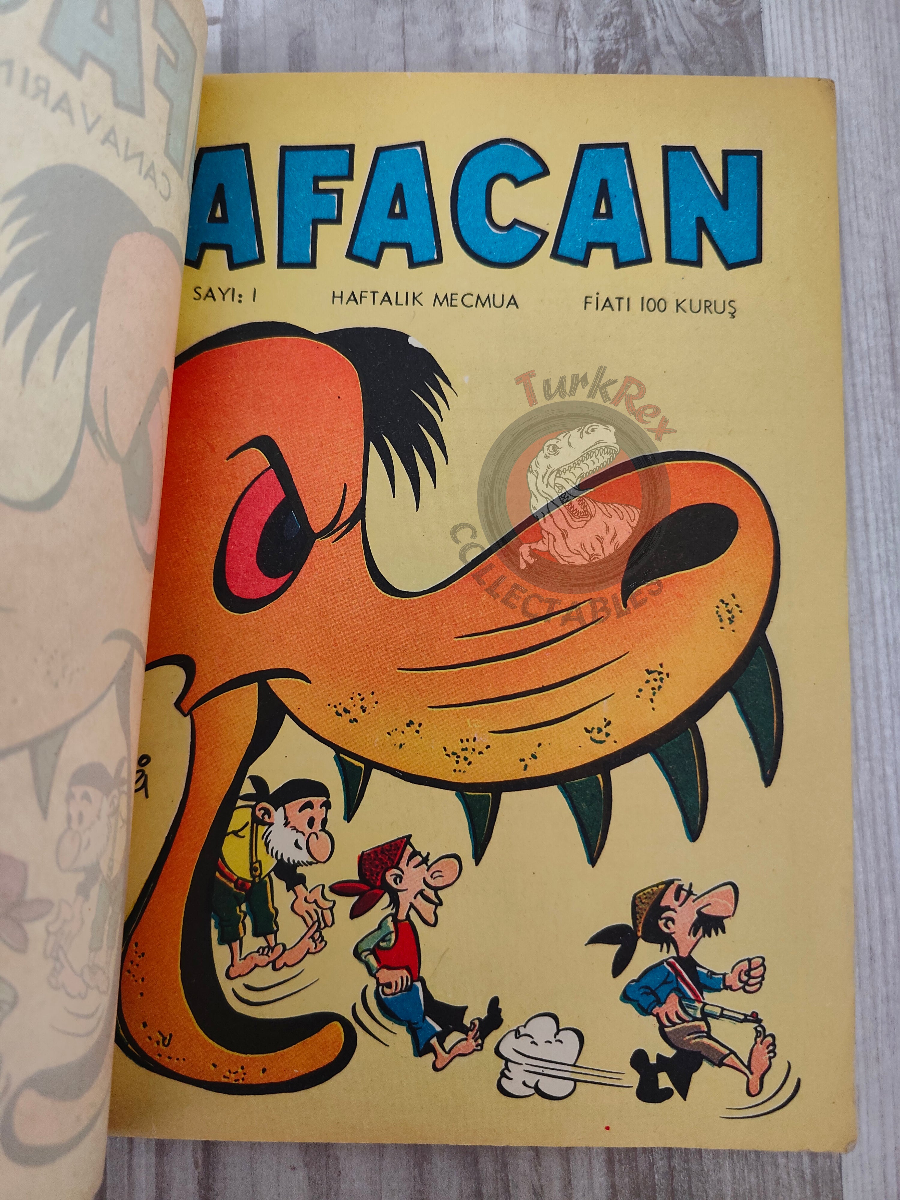 Le Vieux Nick et Barbe-Noire - Dans la gueule du dragon 1970 Turkish Comic Turkey