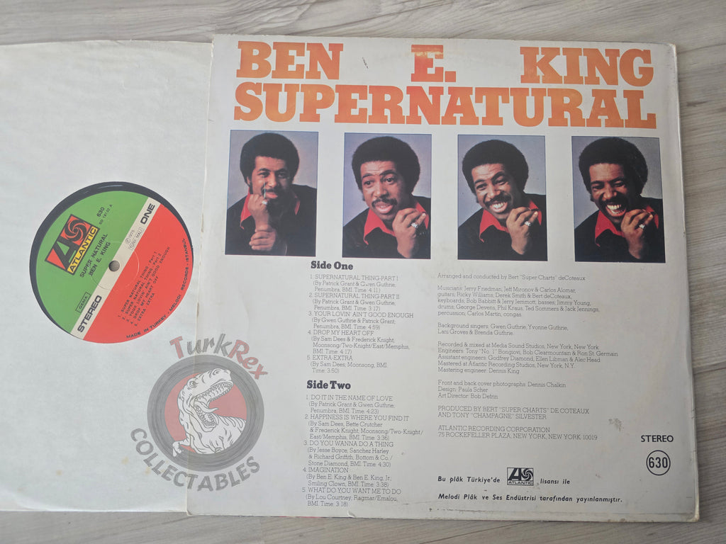Ben E. King – Supernatural Turkish Pressing Vinyl Turkey Edition