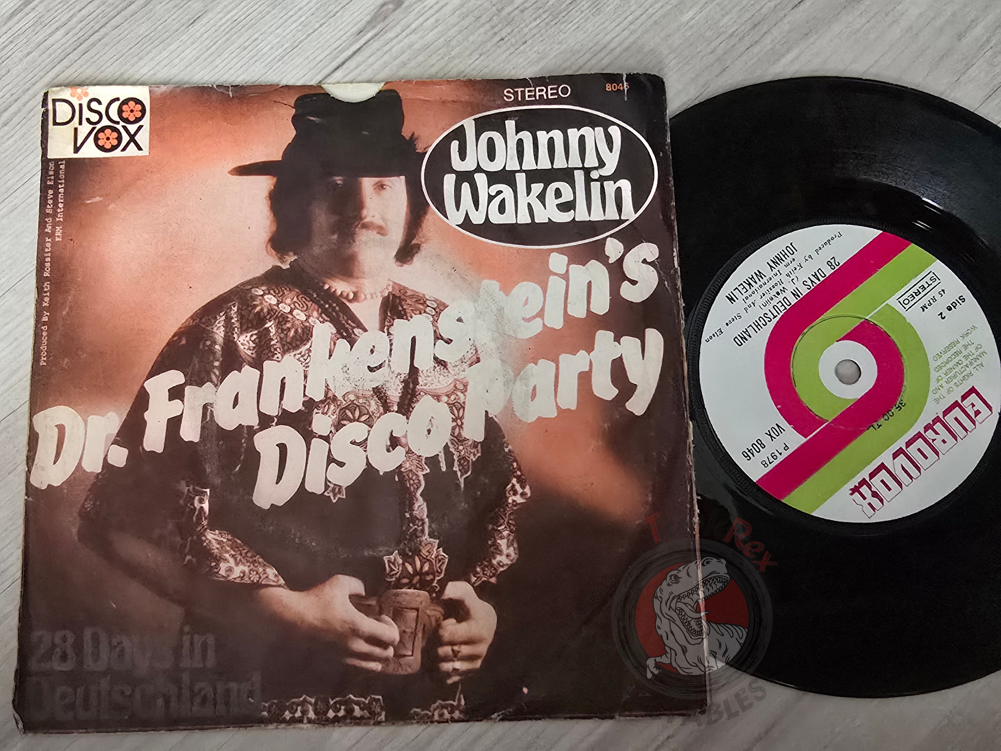Johnny Wakelin – Dr. Frankenstein's Disco Party 7" Turkish Pressing Vinyl Turkey Edition